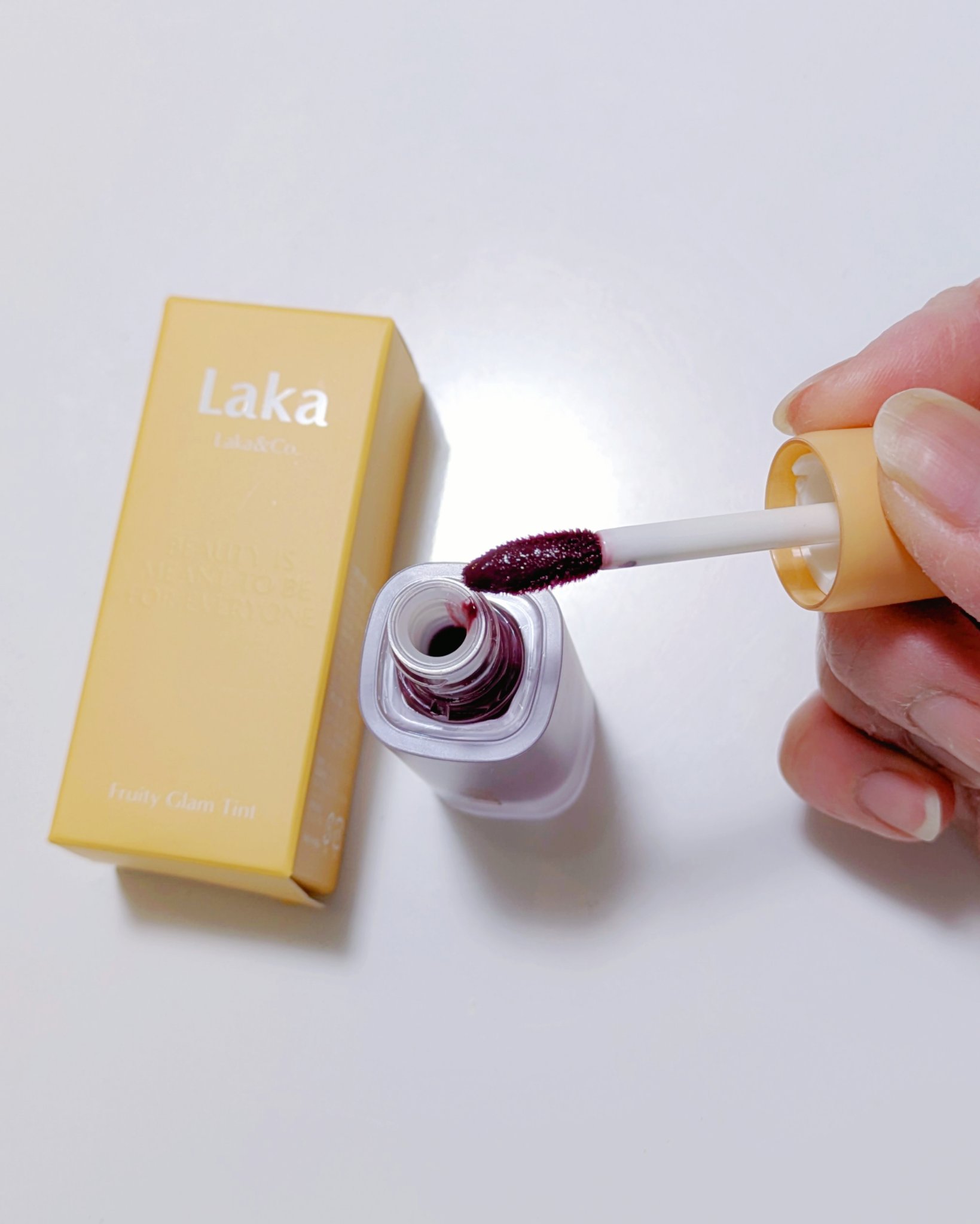 フルーティーグラムティント/Laka/リップティントを使ったクチコミ（3枚目）