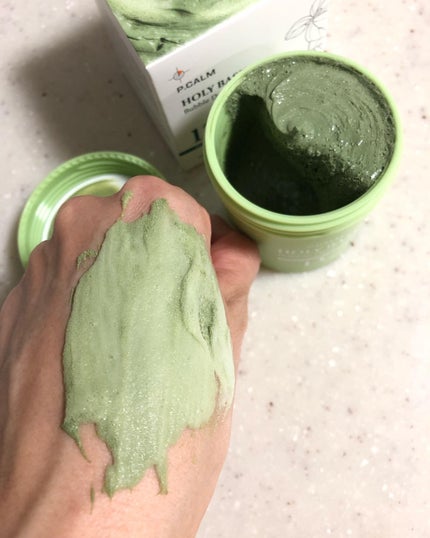 ホーリーバジル炭酸バブルパック/P.CALM/洗い流すパック・マスクを使ったクチコミ(4枚目)