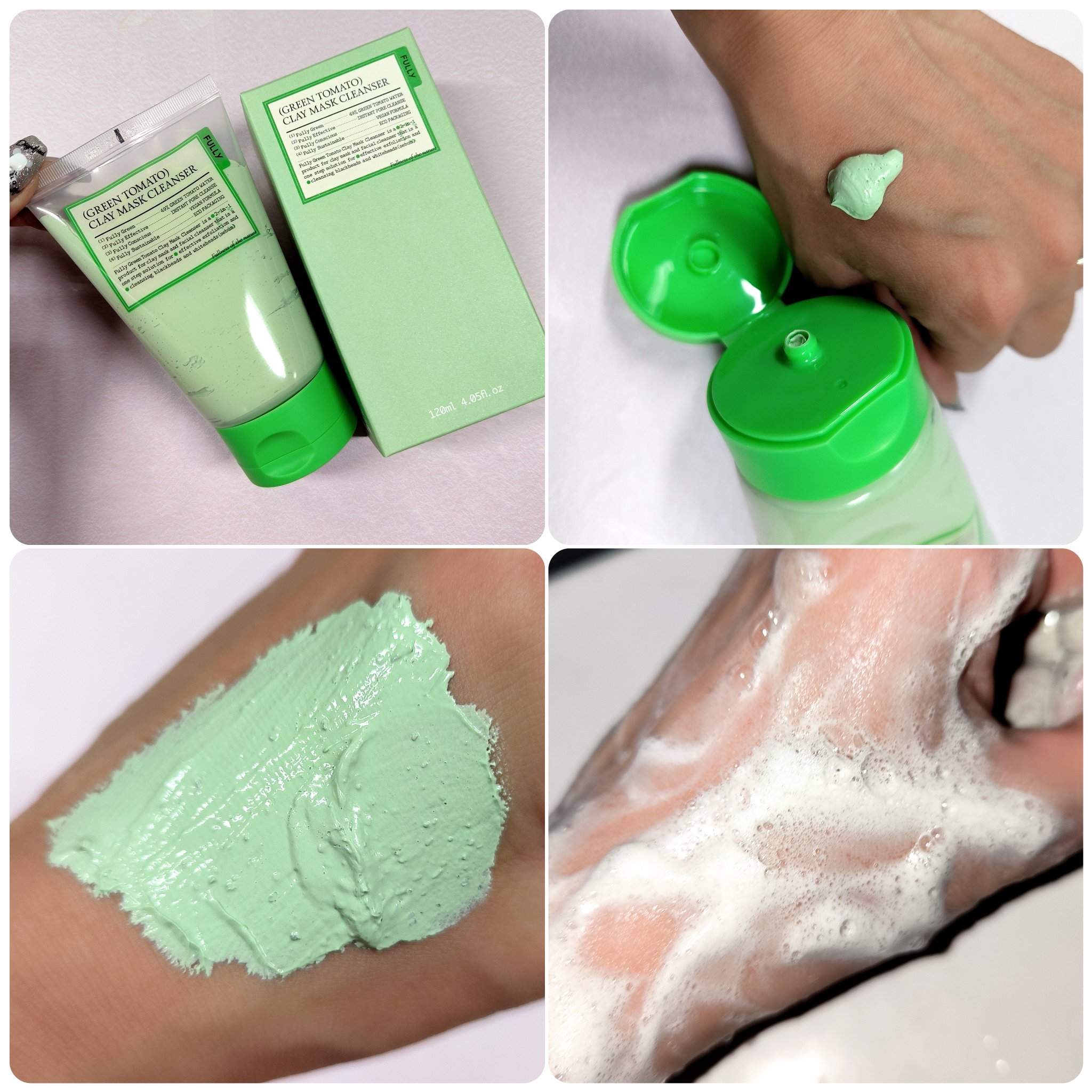 グリーントマトクレイマスククレンザー/FULLY/洗い流すパック・マスクを使ったクチコミ（3枚目）