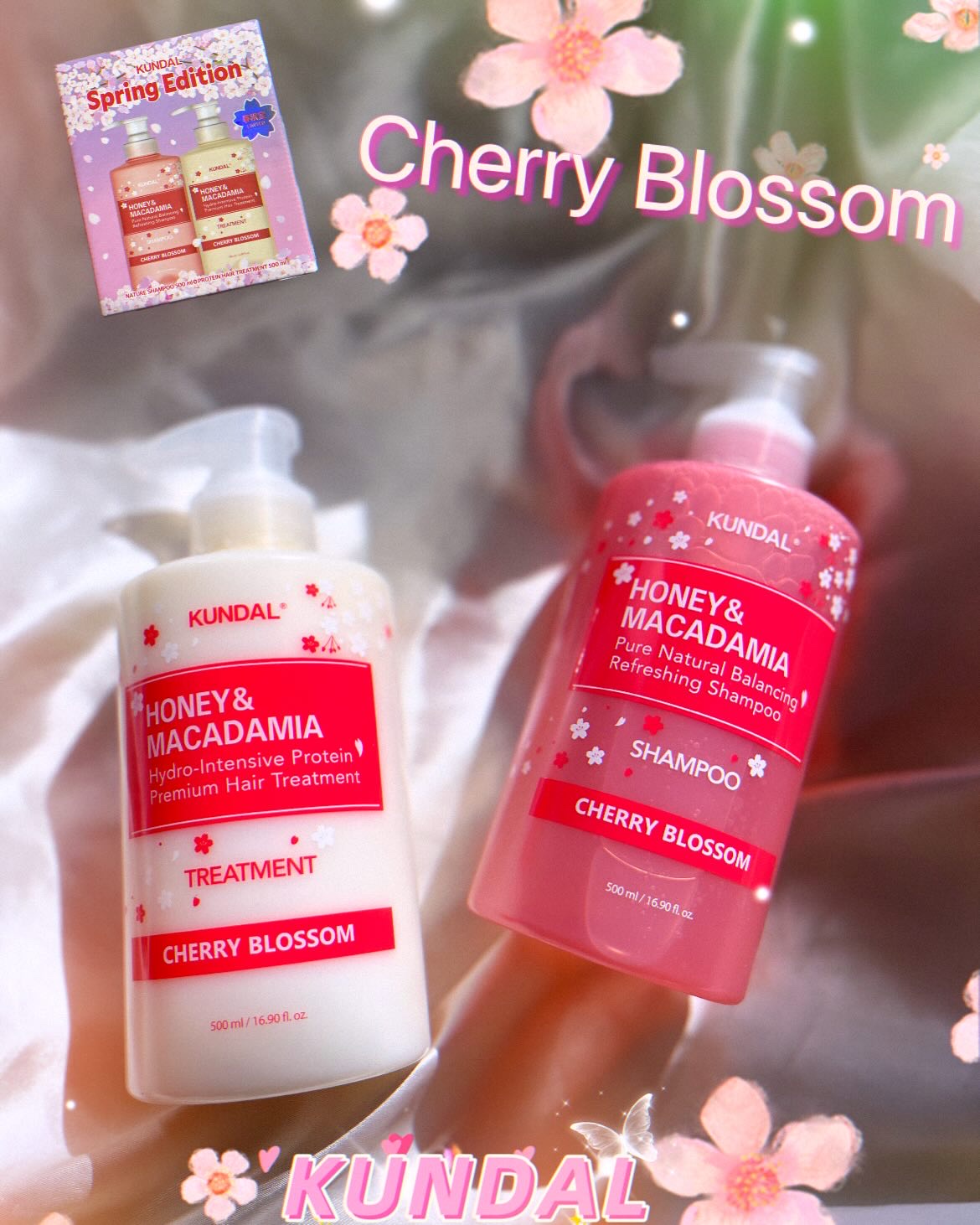 プレミアムヘアケア スペシャルセット スプリングエディション シャンプー＆トリートメント/KUNDAL/市販シャンプーを使ったクチコミ（1枚目）