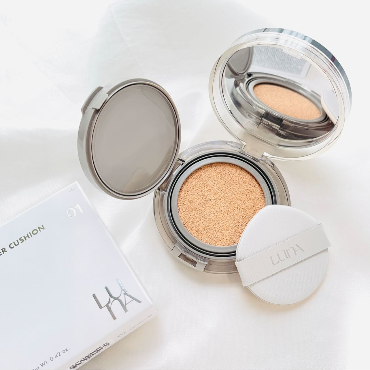 ブラーカバークッション/LUNA/クッションファンデーションを使ったクチコミ（1枚目）