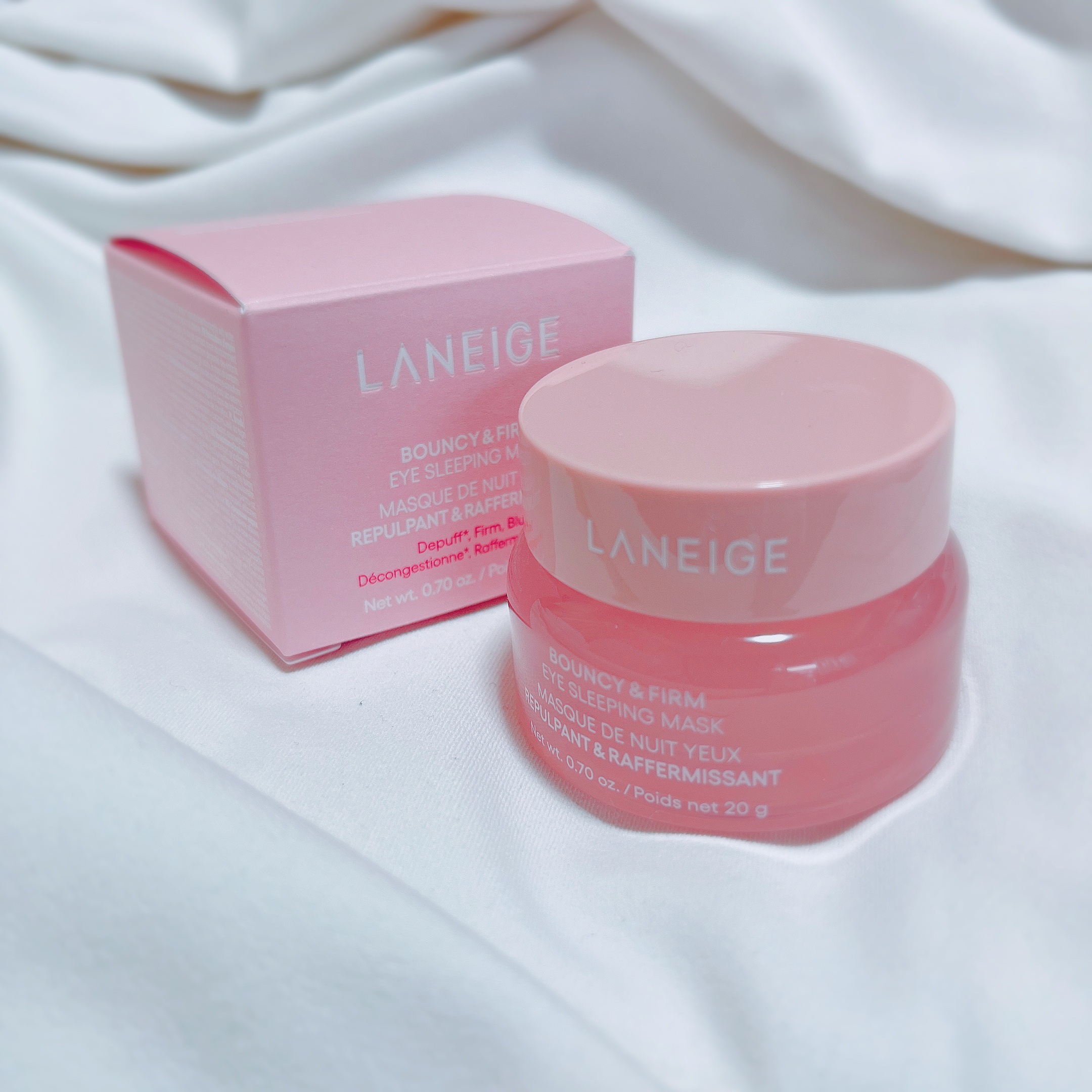 バウンシーアイスリーピングマスク/LANEIGE/アイケア・アイクリームを使ったクチコミ（2枚目）