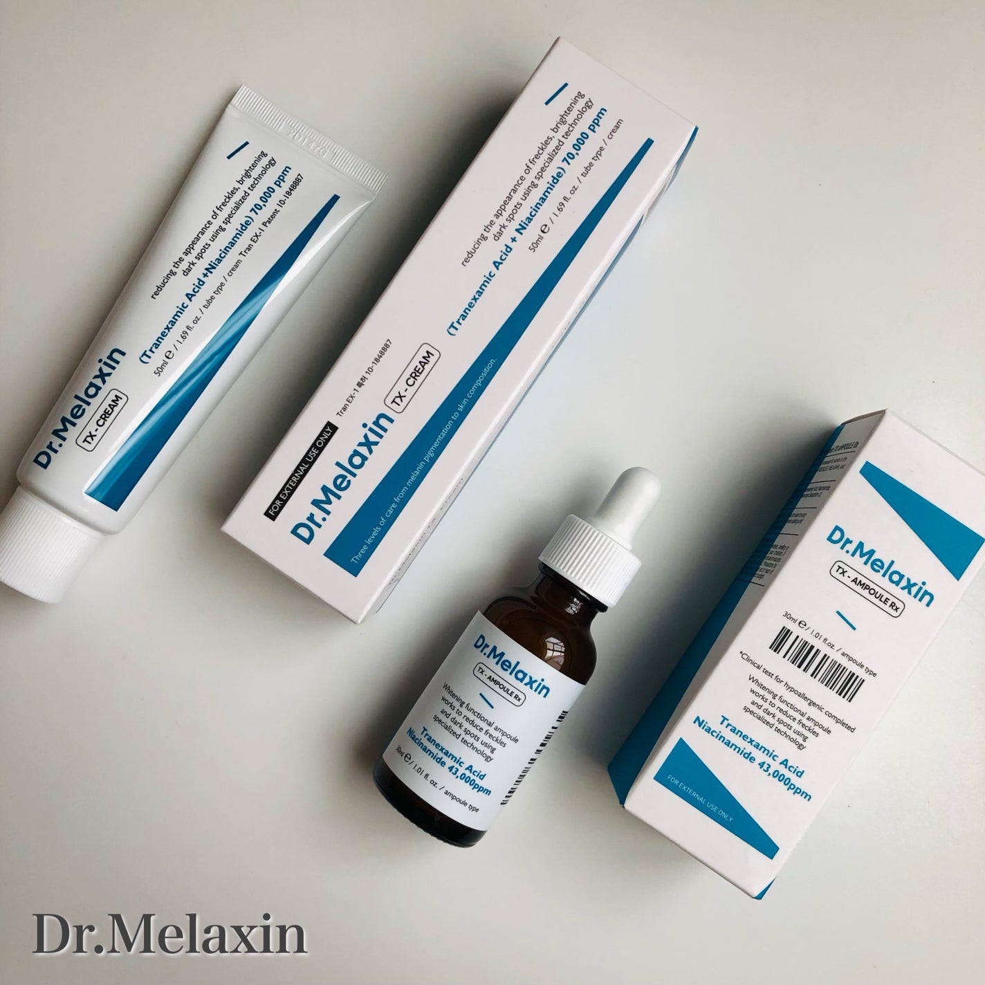 TXアンプルRX+TXクリーム/Dr.Melaxin/スキンケアキットを使ったクチコミ(1枚目)