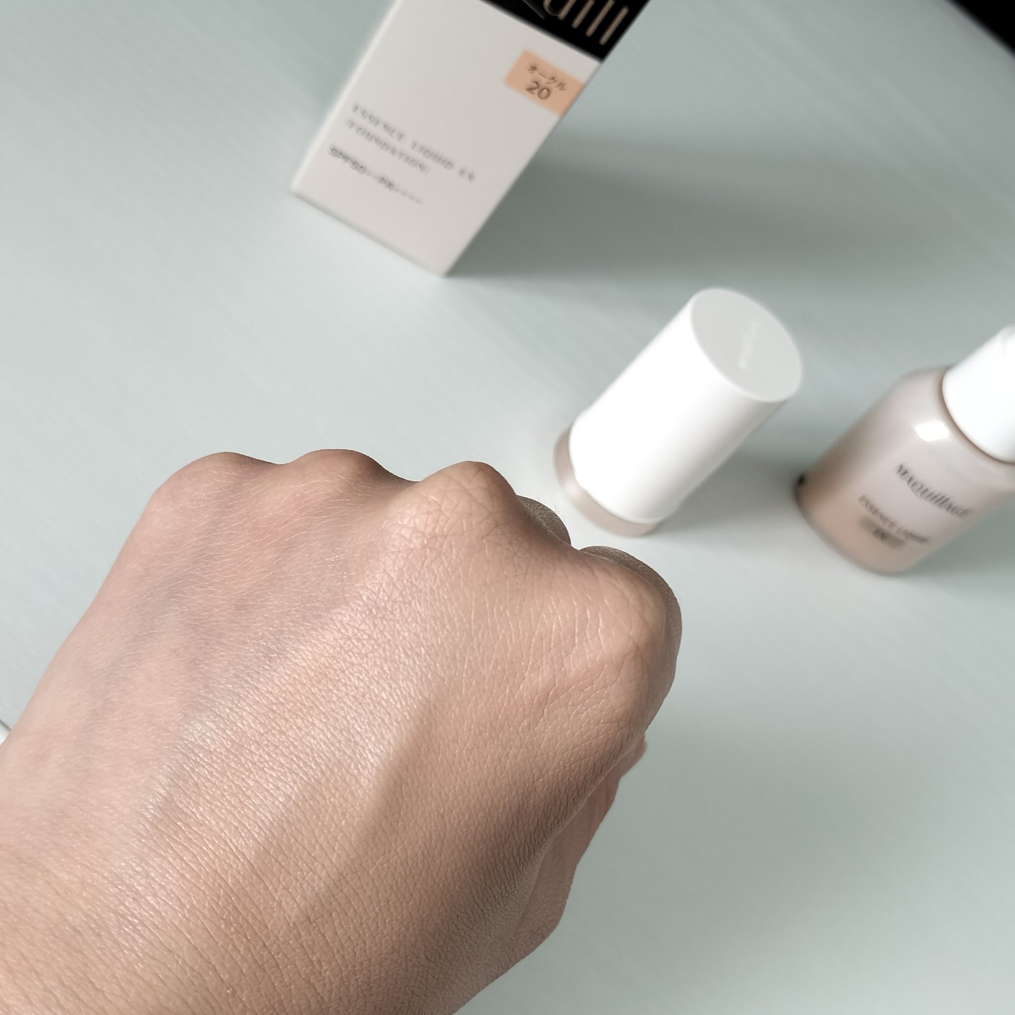 エッセンスリキッド EX/マキアージュ/リキッドファンデーションを使ったクチコミ（3枚目）