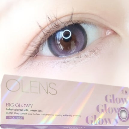 Big Glowy 1day/OLENS/ワンデー(1DAY)カラコンを使ったクチコミ(1枚目)