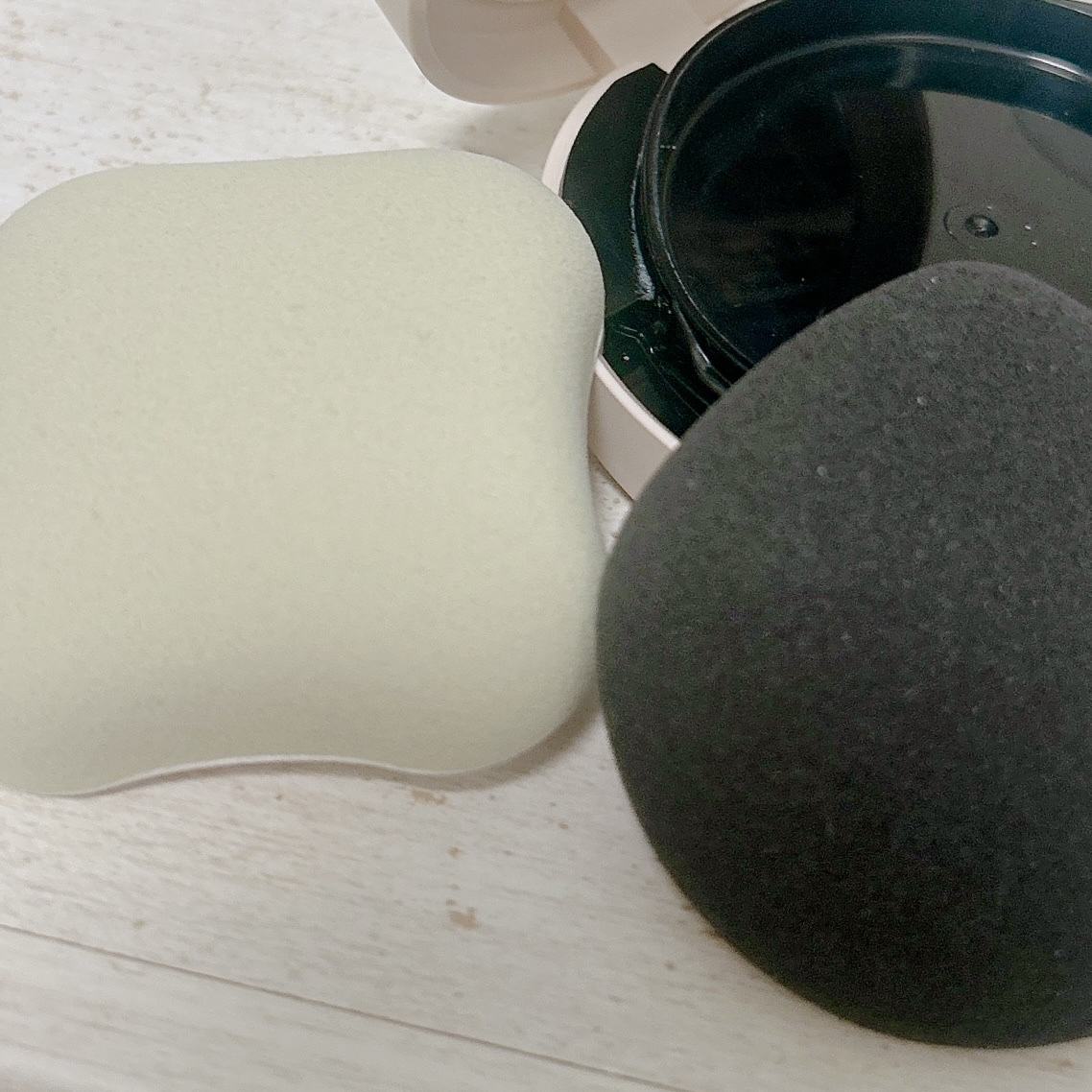 ファンデーションが染みこみにくいパフ/貝印/パフ・スポンジを使ったクチコミ（2枚目）