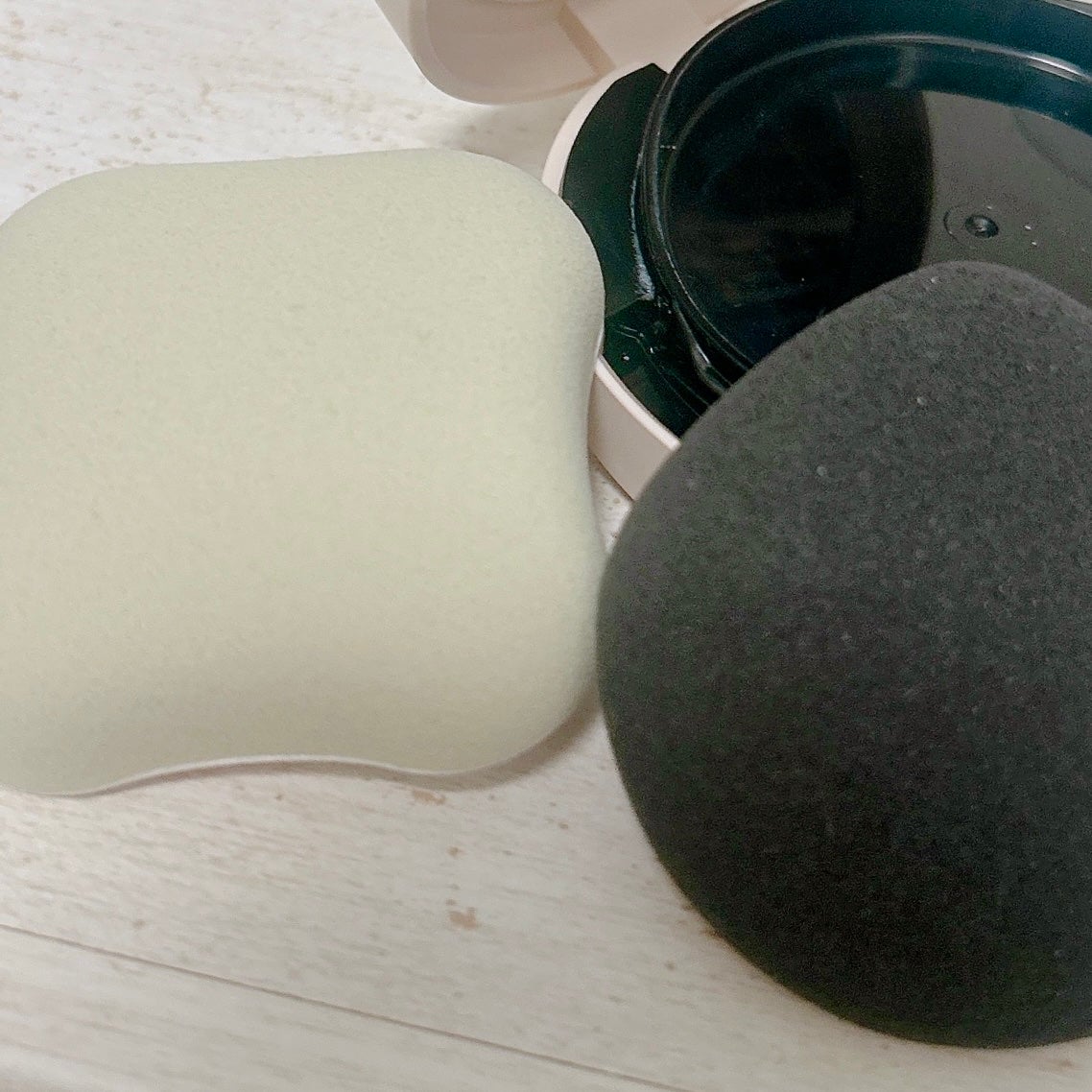 ファンデーションが染みこみにくいパフ/貝印/パフ・スポンジを使ったクチコミ(2枚目)