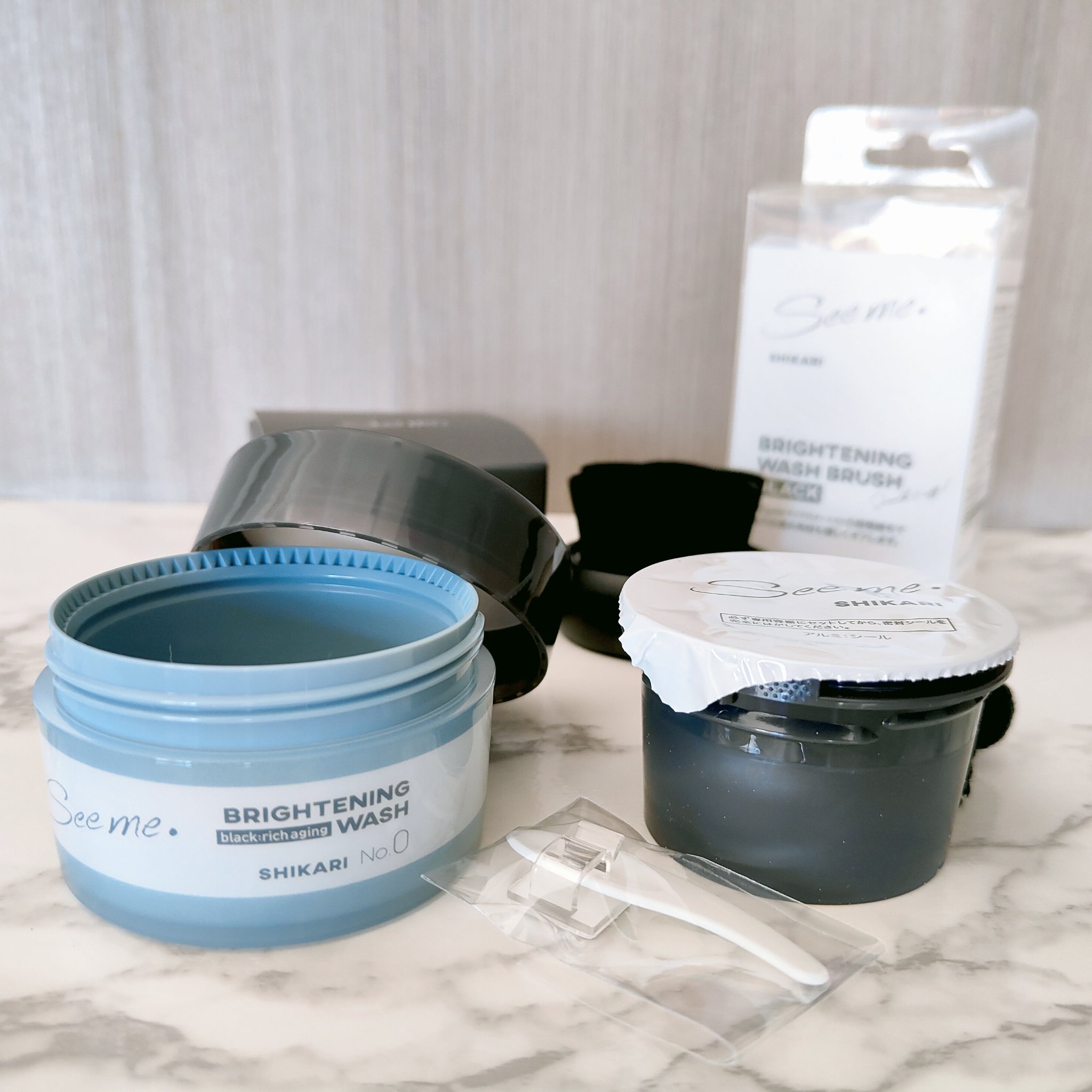 BRIGHTENING WASH black/SHIKARI/洗い流すパック・マスクを使ったクチコミ（1枚目）