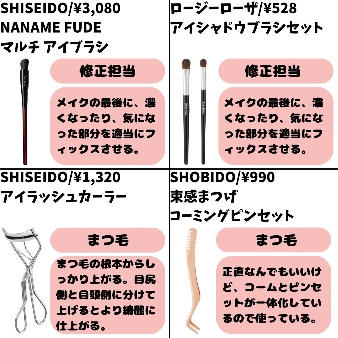アイシャドウブラシセット/ロージーローザ/メイクブラシを使ったクチコミ(6枚目)