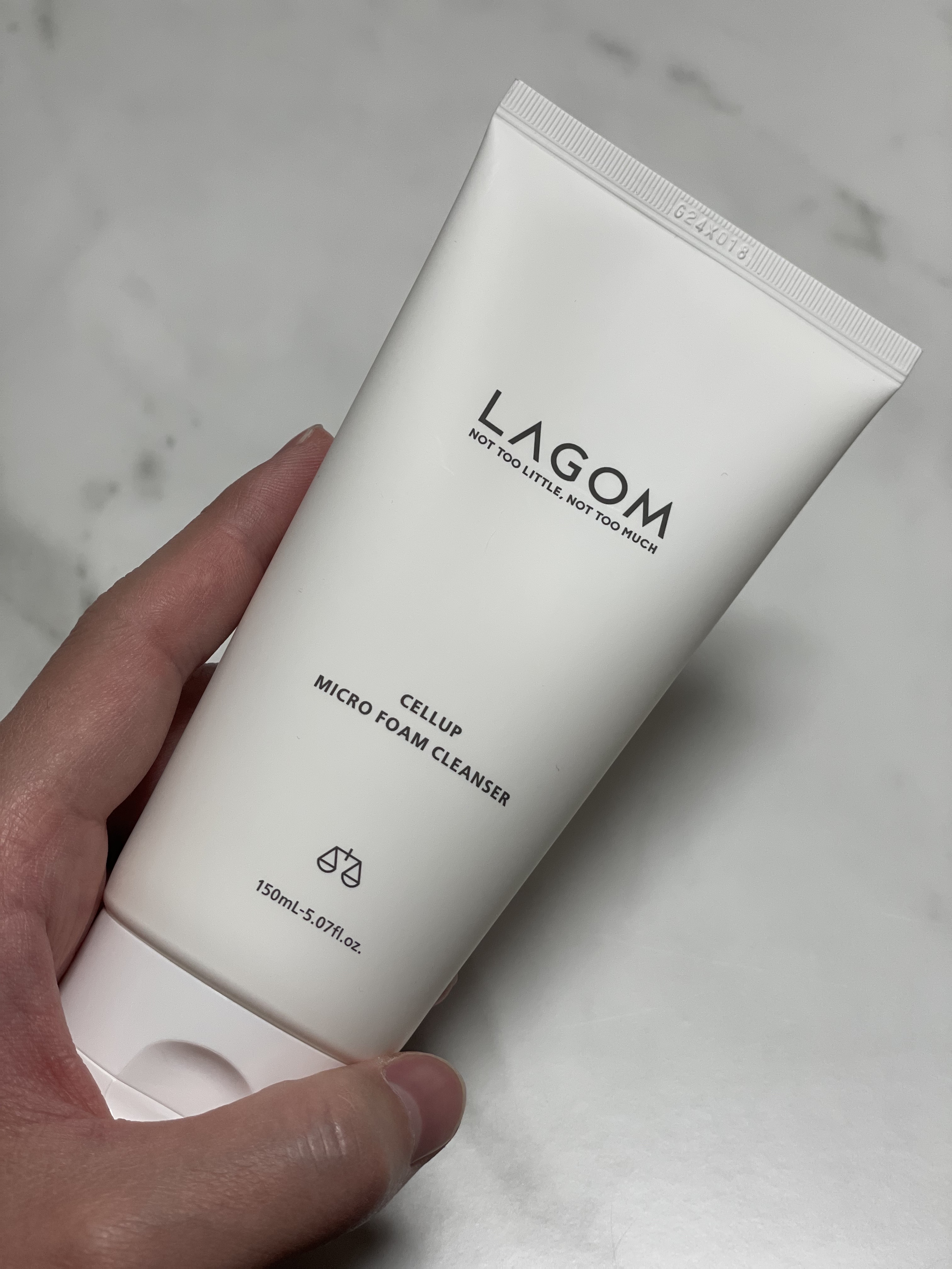 マイクロフォーム クレンザー(夜用洗顔)/LAGOM /クレンジングクリームを使ったクチコミ（2枚目）