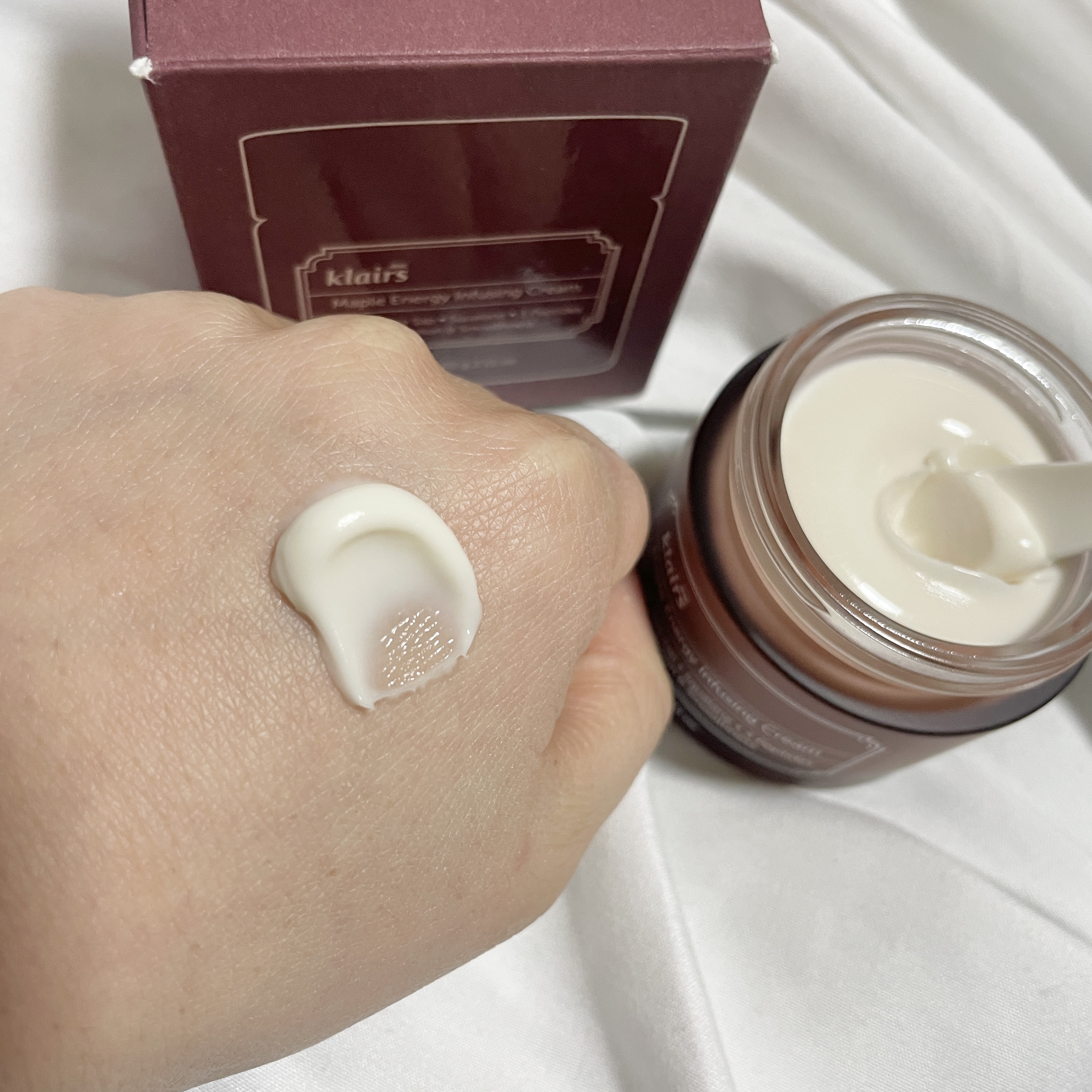 メープルエナジーインフュージングクリーム/Klairs/フェイスクリームを使ったクチコミ（2枚目）