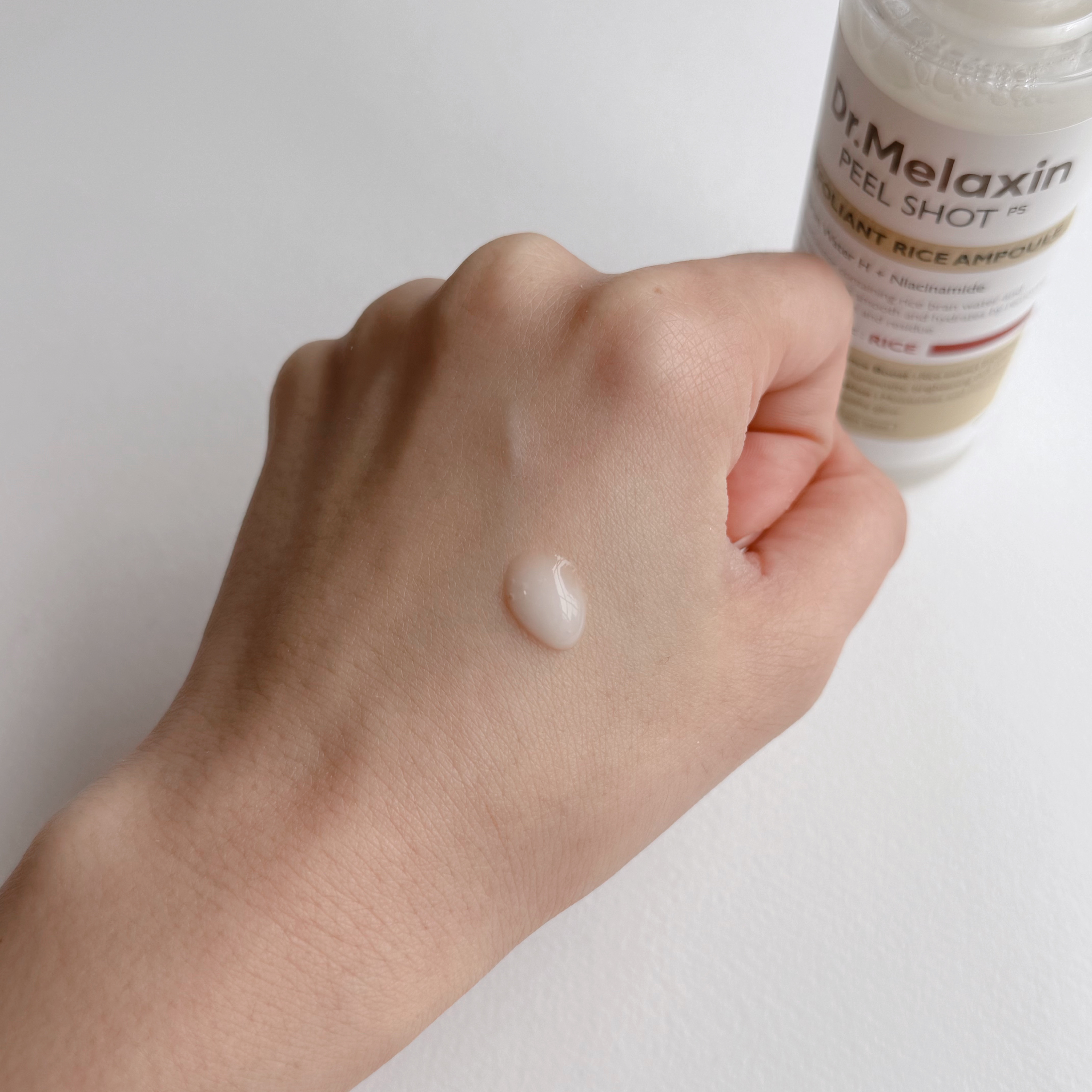 白米ピールショットゴマージュアンプル/Dr.Melaxin/美容液を使ったクチコミ（3枚目）