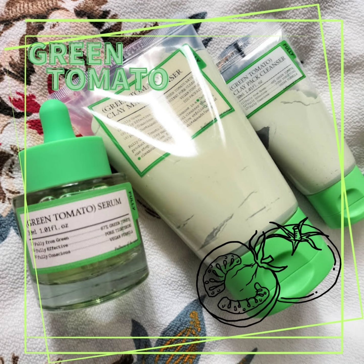 グリーントマトクレイマスククレンザー/FULLY/洗い流すパック・マスクを使ったクチコミ(1枚目)