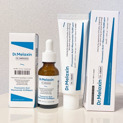 TXアンプルRX+TXクリーム/Dr.Melaxin/スキンケアキットを使ったクチコミ(1枚目)