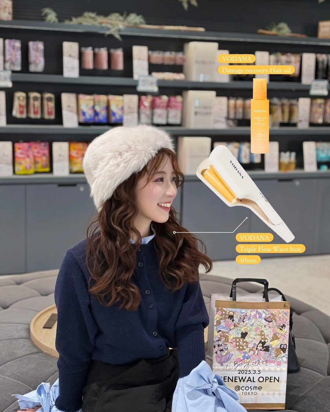 トリプルフローウェーブアイロン 32mm/40mm/VODANA (ボダナ)/カールアイロンを使ったクチコミ(4枚目)