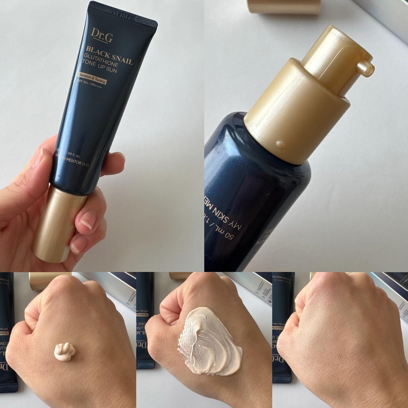 ブラックスネイルグルタチオントーンアップサン/Dr.G/日焼け止めクリームを使ったクチコミ(3枚目)