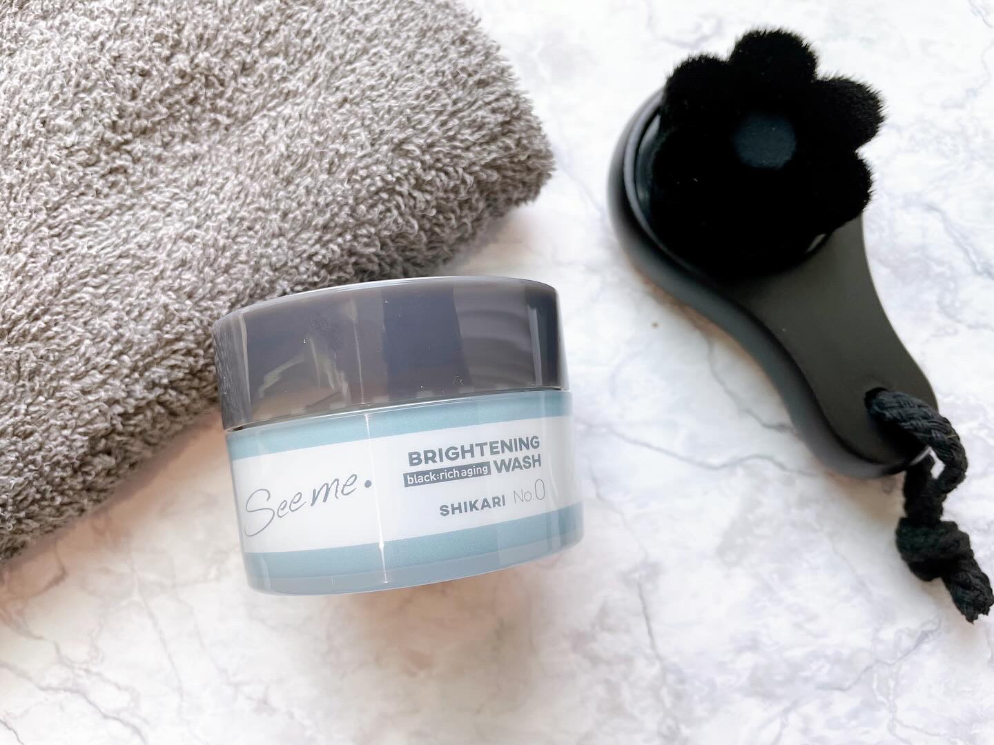 BRIGHTENING WASH black/SHIKARI/洗い流すパック・マスクを使ったクチコミ（1枚目）