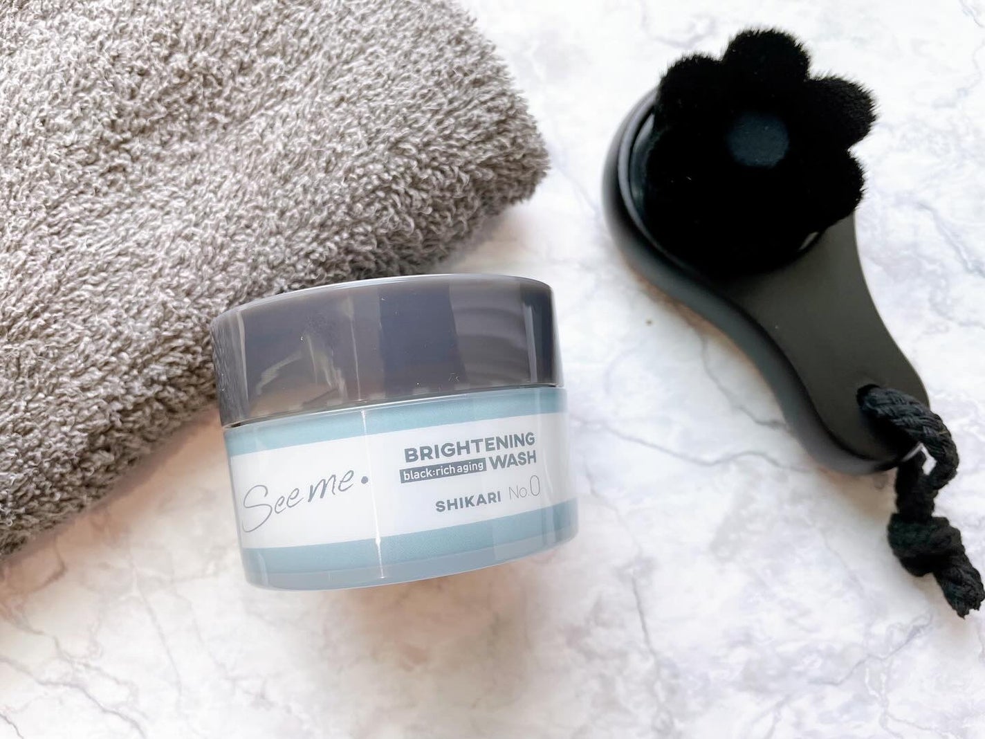 BRIGHTENING WASH black/SHIKARI/洗い流すパック・マスクを使ったクチコミ(1枚目)