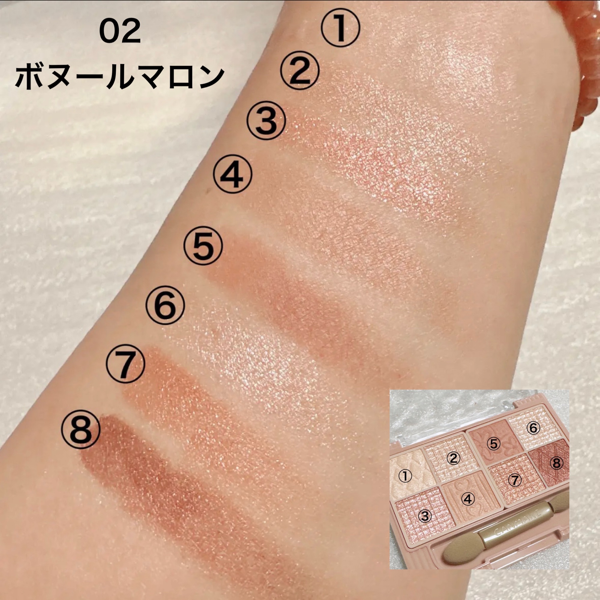 プティパレットアイズ（マットタイプ）/キャンメイク/パウダーアイシャドウを使ったクチコミ（3枚目）