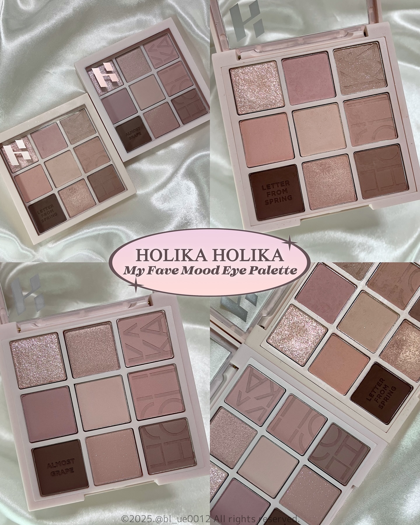 マイフェイブムードアイパレット 9カラー 09　レターフロムスプリング（LETTER FROM SPRING）/HOLIKA HOLIKA/アイシャドウパレットを使ったクチコミ（1枚目）