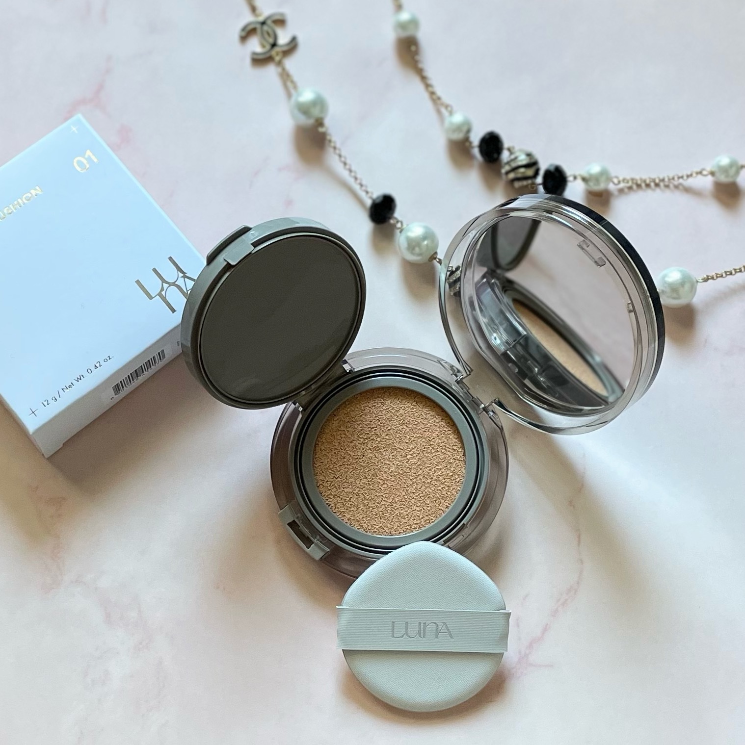 ブラーカバークッション/LUNA/クッションファンデーションを使ったクチコミ（3枚目）