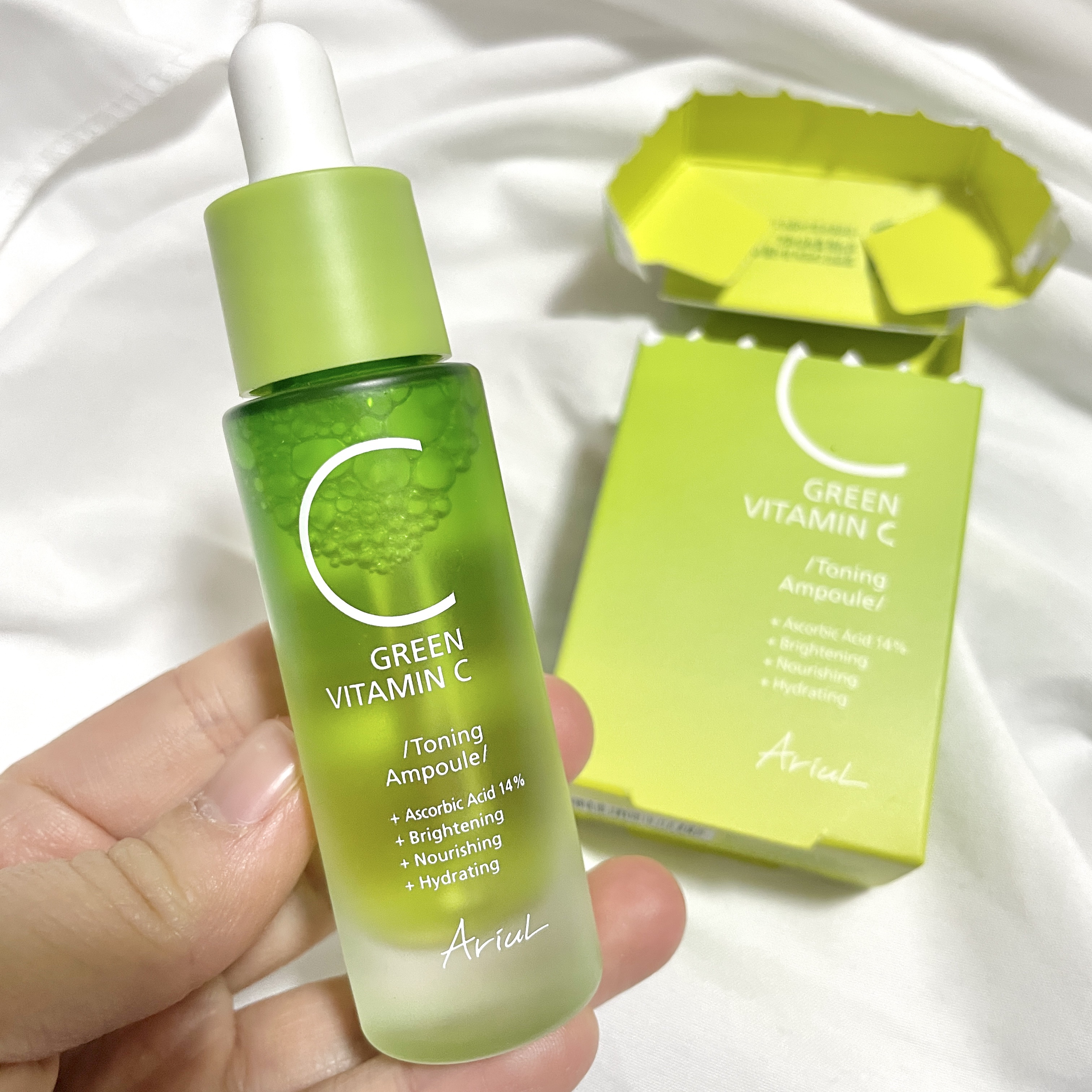 アリウル グリーンビタミンC トーニングセラム(アンプル)/Ariul/美容液を使ったクチコミ（2枚目）