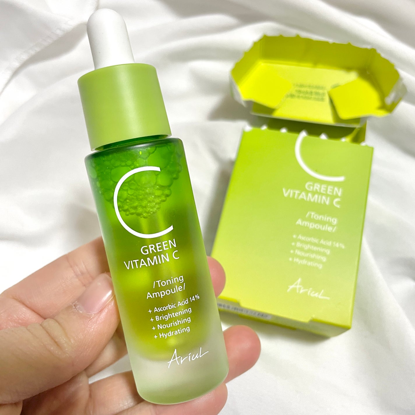 アリウル グリーンビタミンC トーニングセラム(アンプル)/Ariul/美容液を使ったクチコミ(2枚目)