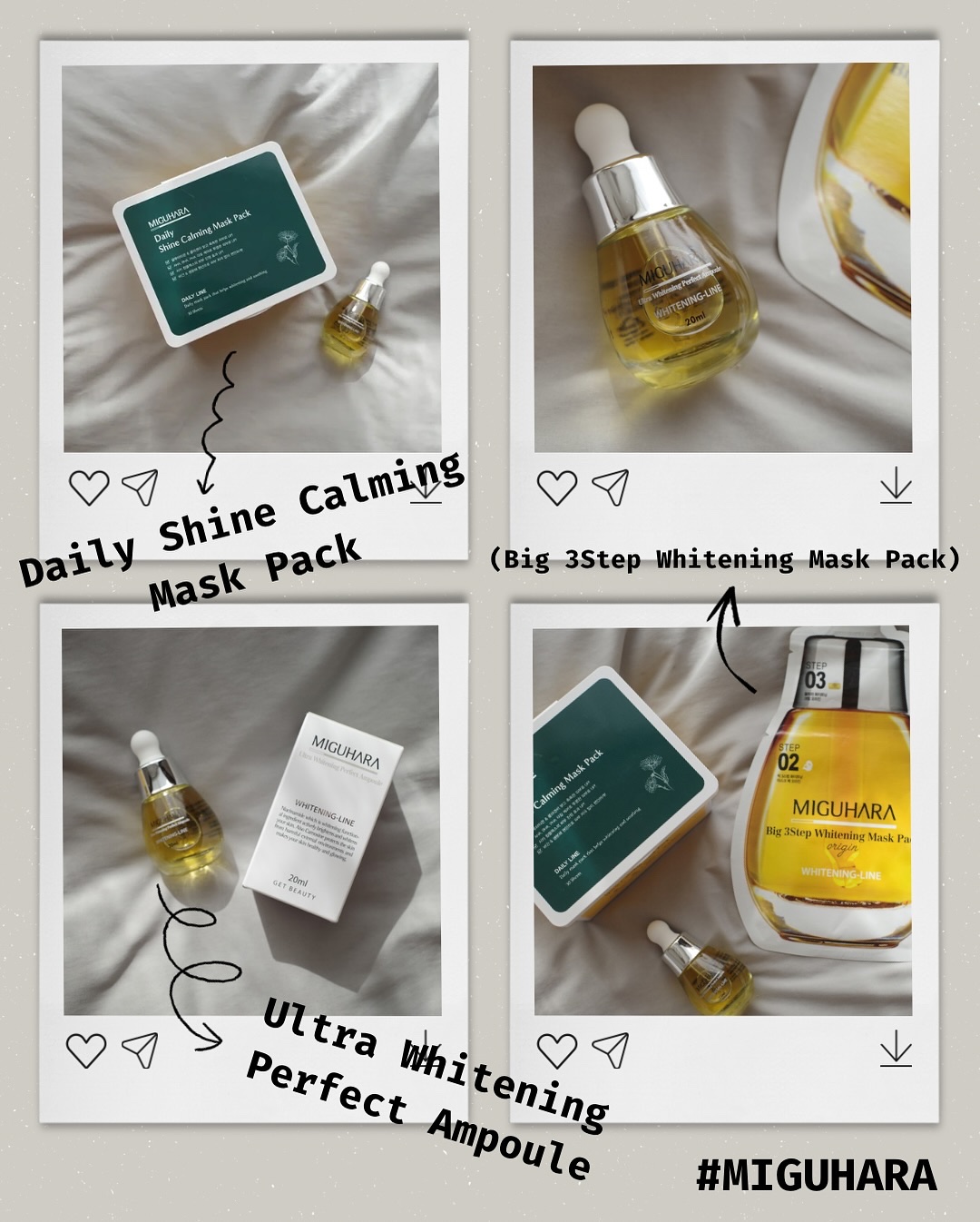 Big3 Step Whitening Mask Pack/MIGUHARA/シートマスク・パックを使ったクチコミ（1枚目）