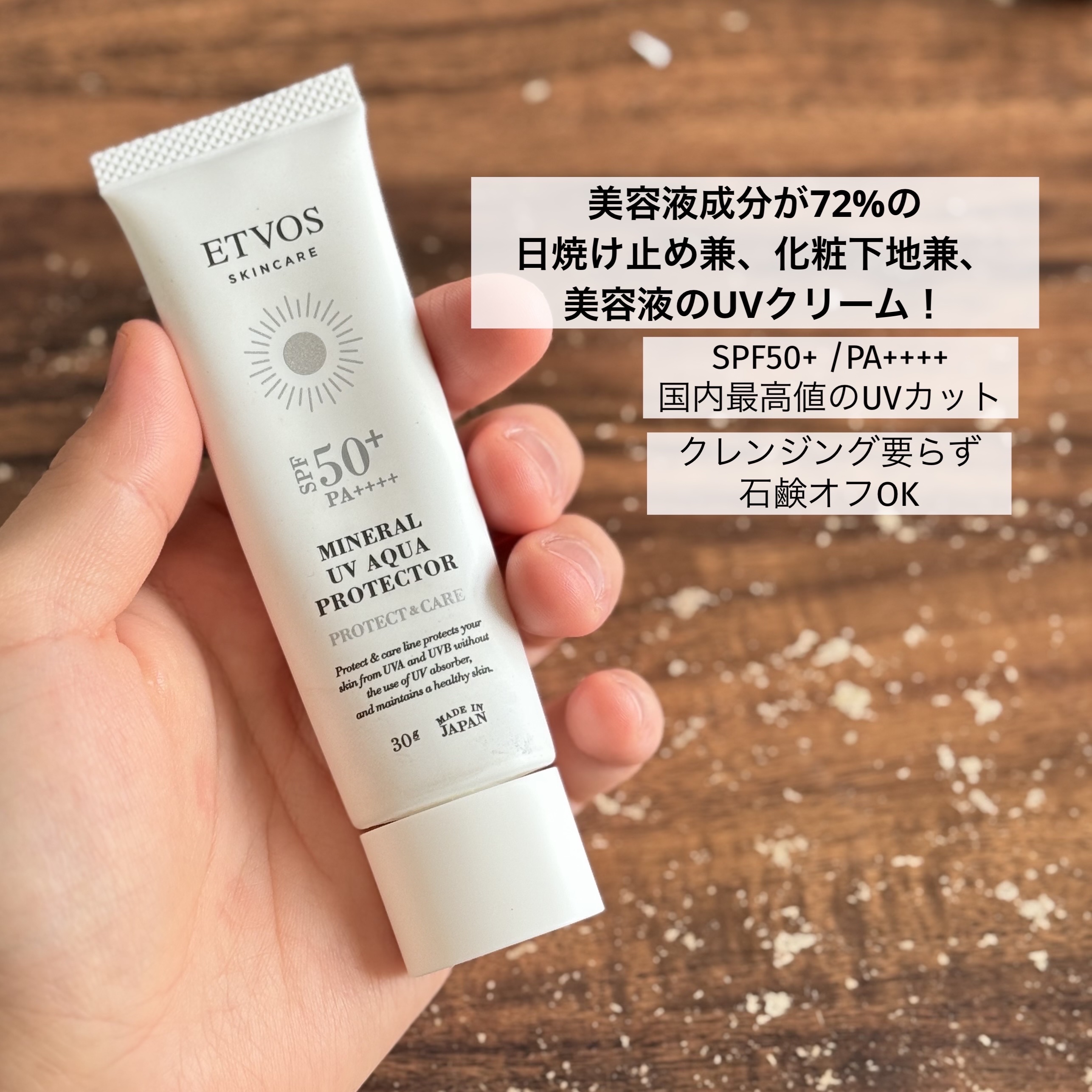 ミネラルUVアクアプロテクター/エトヴォス/日焼け止めローションを使ったクチコミ（2枚目）