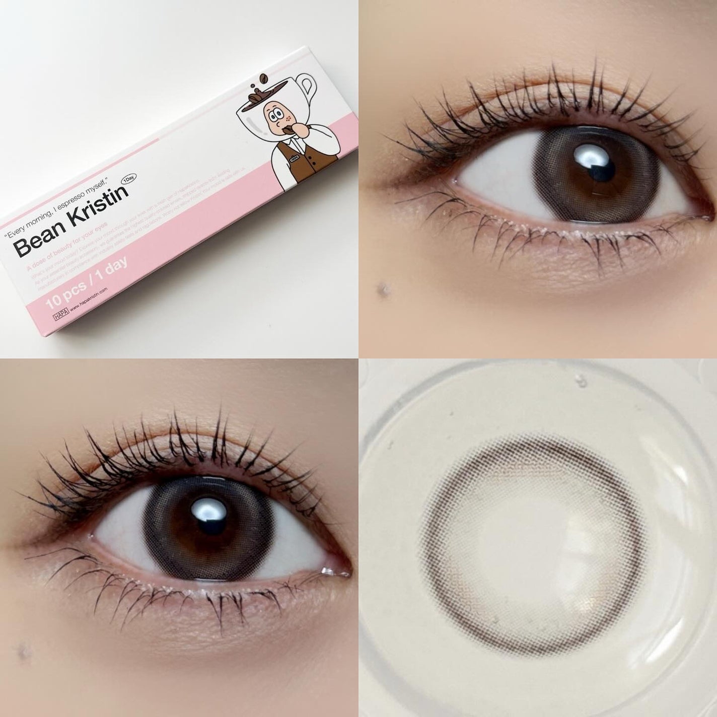 Bean Kristin 1day/Hapa kristin/ワンデー(1DAY)カラコンを使ったクチコミ(1枚目)