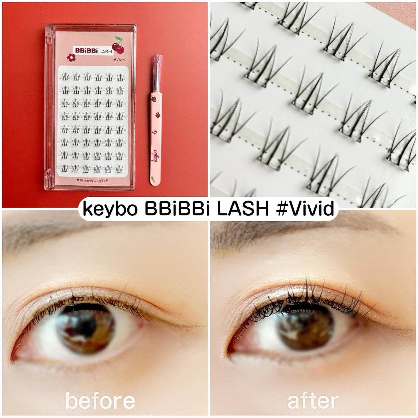 keybo BBiBBi LASH/keybo/つけまつげを使ったクチコミ(4枚目)