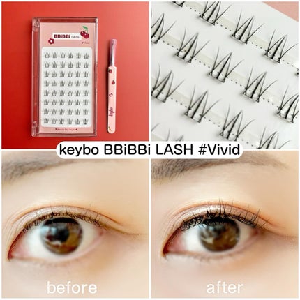 keybo BBiBBi LASH/keybo/つけまつげを使ったクチコミ(4枚目)