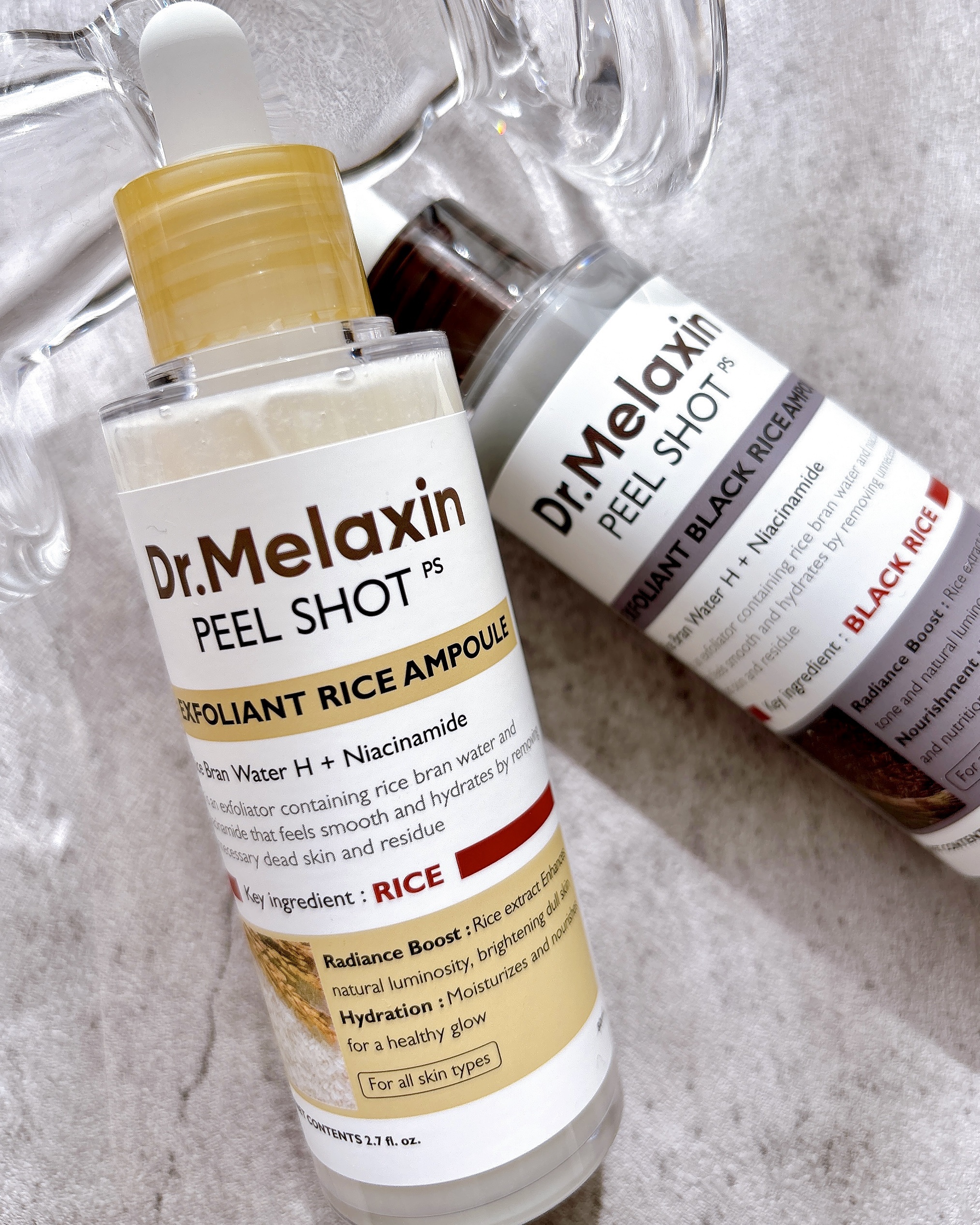 白米ピールショットゴマージュアンプル/Dr.Melaxin/美容液を使ったクチコミ（1枚目）