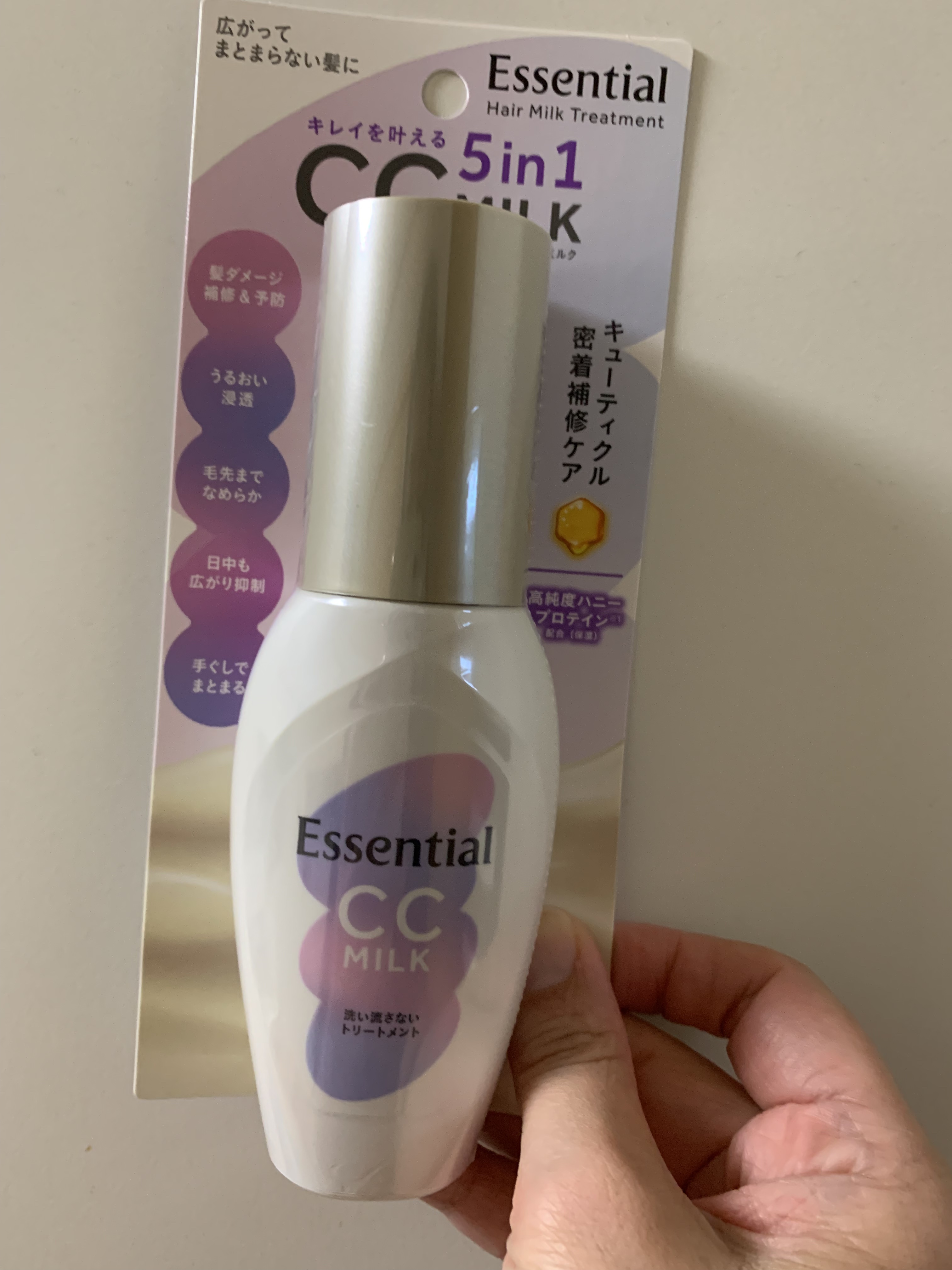 CCミルク/エッセンシャル/ヘアミルクを使ったクチコミ（1枚目）