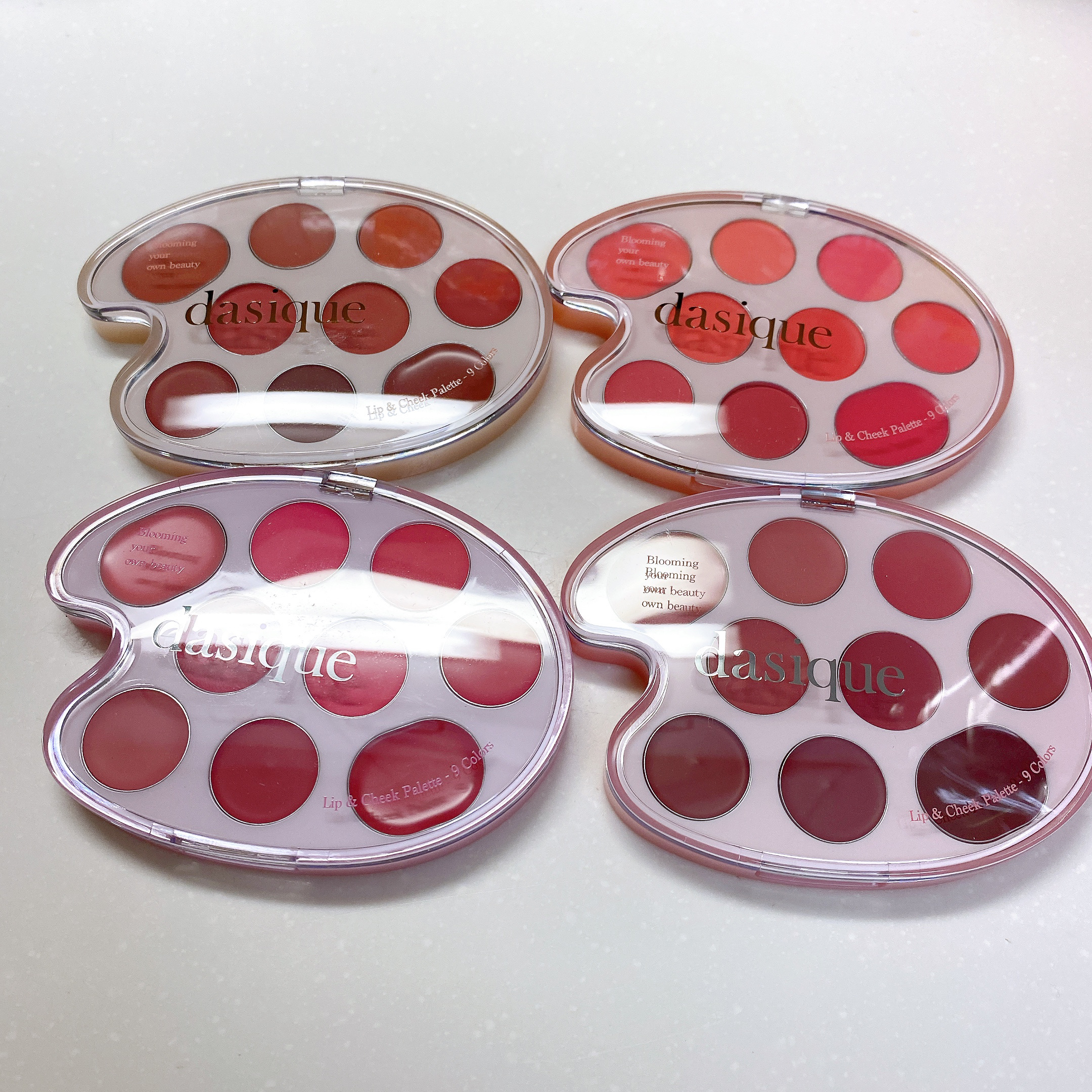 ムードペインティングリップアンドチークパレット 01ウォームカラーリング/dasique/マルチパレットを使ったクチコミ（3枚目）