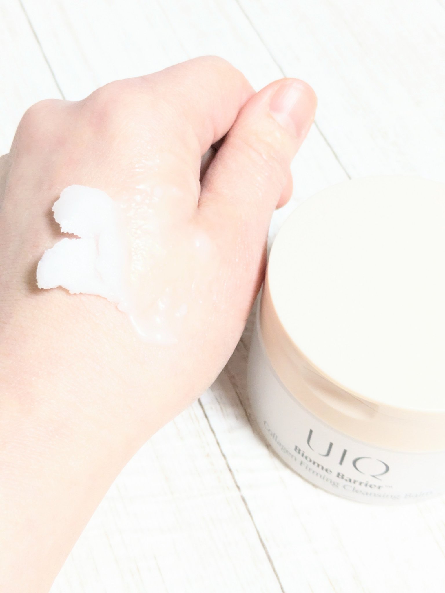 バイオームバリアコラーゲンファーミングクレンジングバーム/UIQ/クレンジングバームを使ったクチコミ（2枚目）