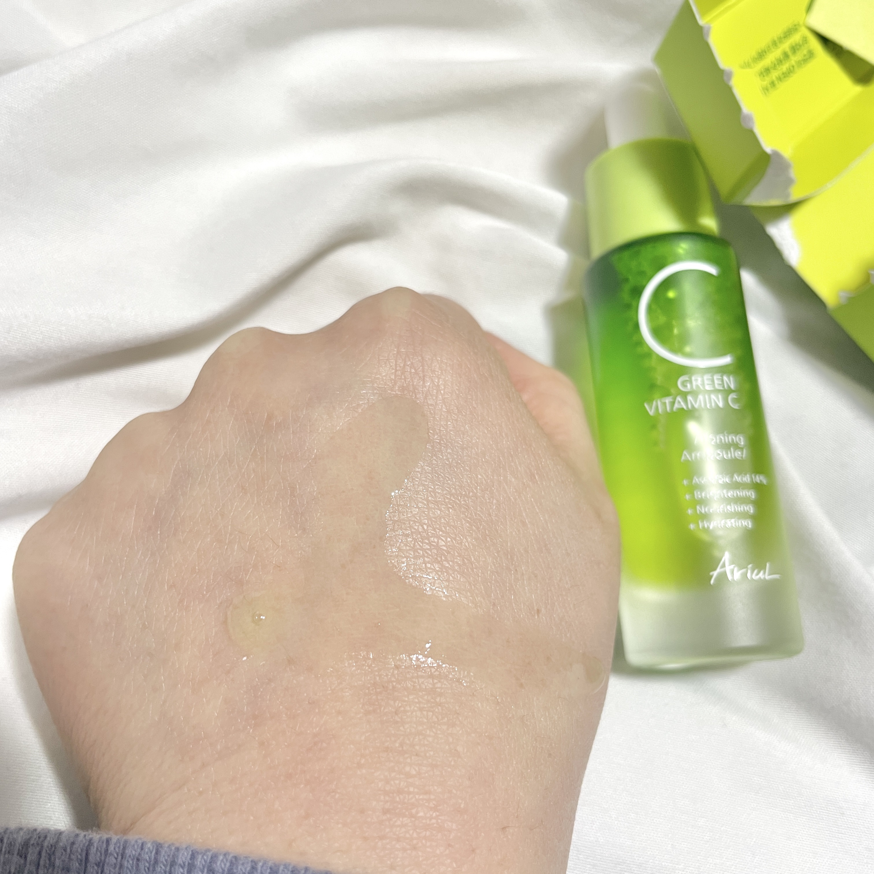 アリウル グリーンビタミンC トーニングセラム(アンプル)/Ariul/美容液を使ったクチコミ（3枚目）