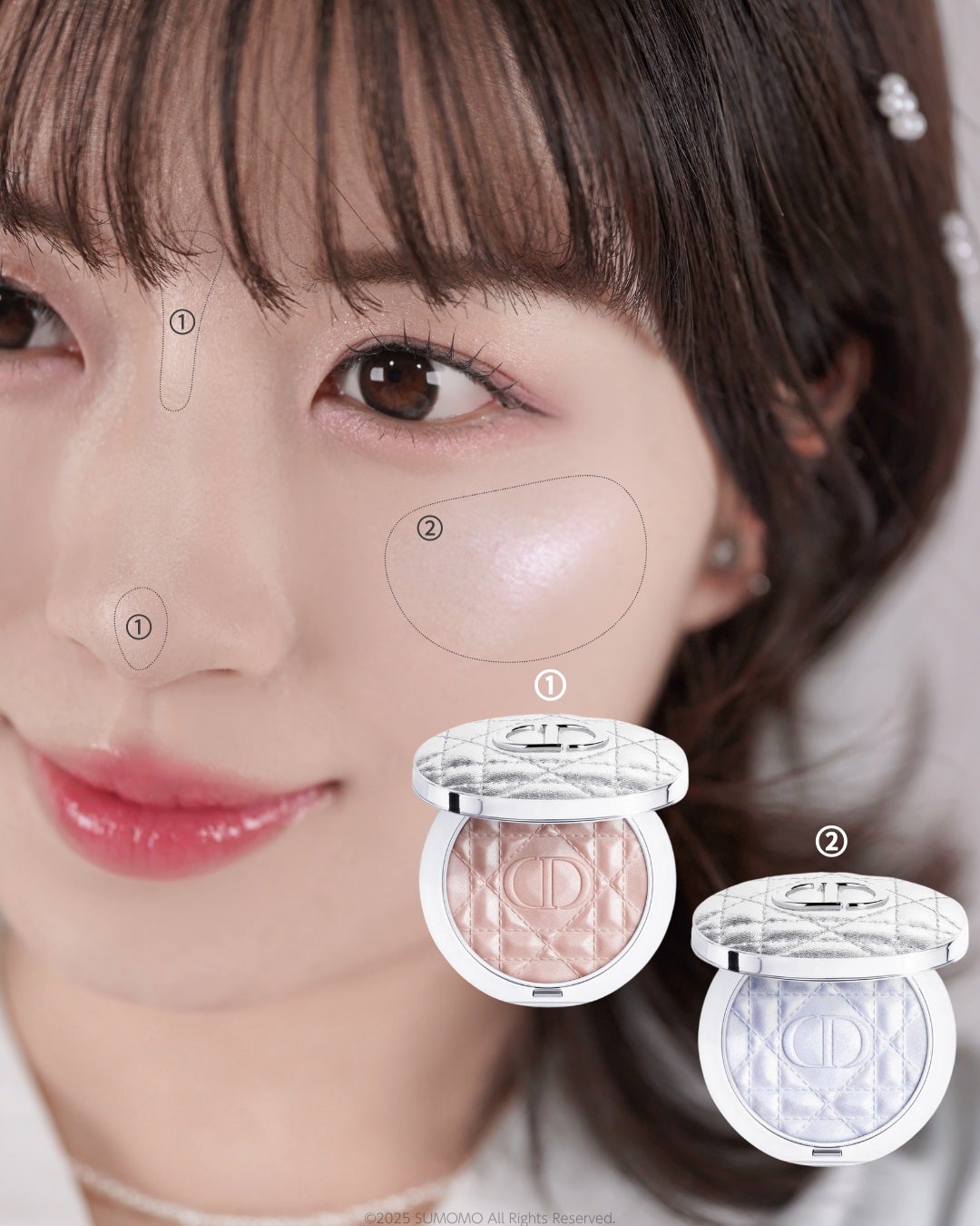 ディオールスキン フォーエヴァー グロウ ルミナイザー/Dior/ハイライトを使ったクチコミ(3枚目)