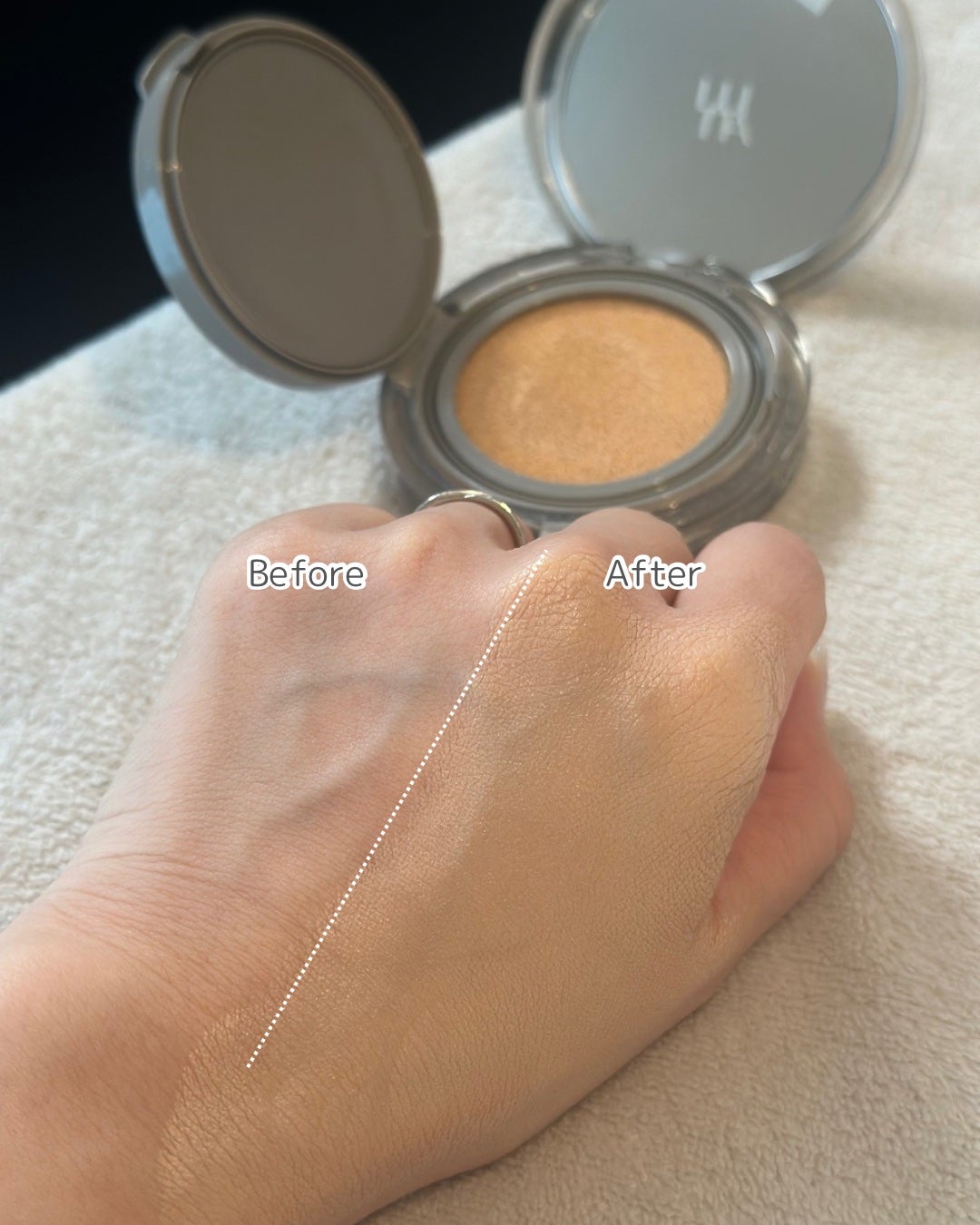 ブラーカバークッション/LUNA/クッションファンデーションを使ったクチコミ(4枚目)