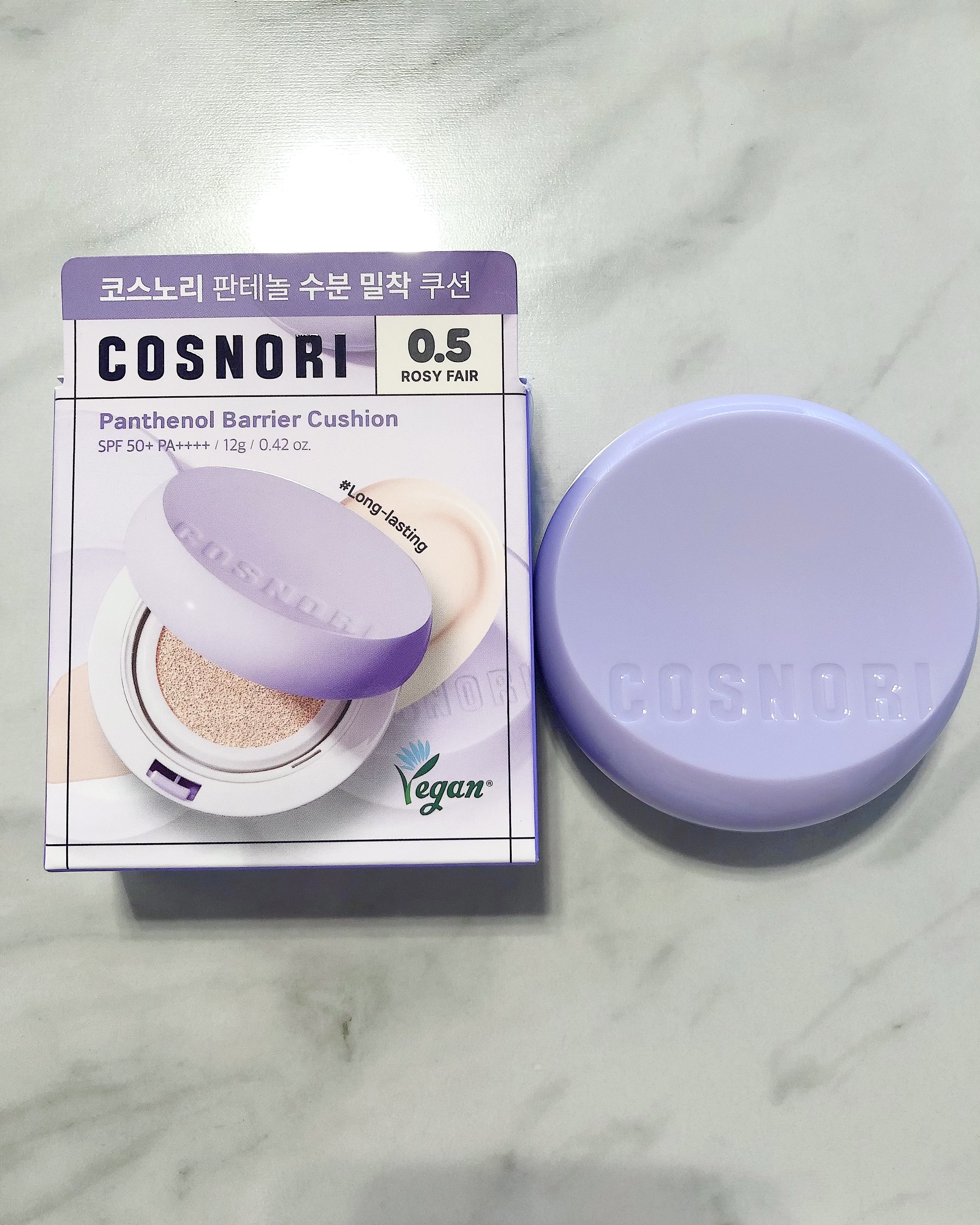 パンテノールバリアクッション/COSNORI/クッションファンデーションを使ったクチコミ（1枚目）