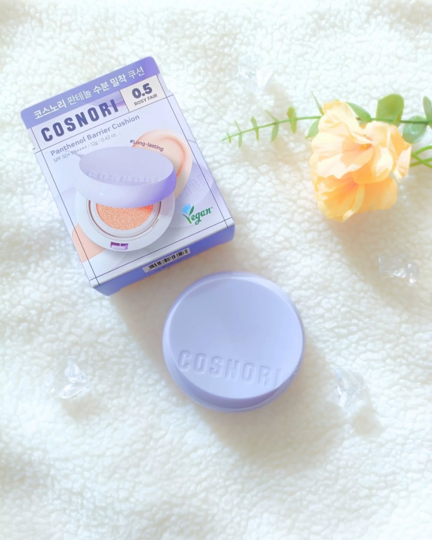 パンテノールバリアクッション/COSNORI/クッションファンデーションを使ったクチコミ（2枚目）