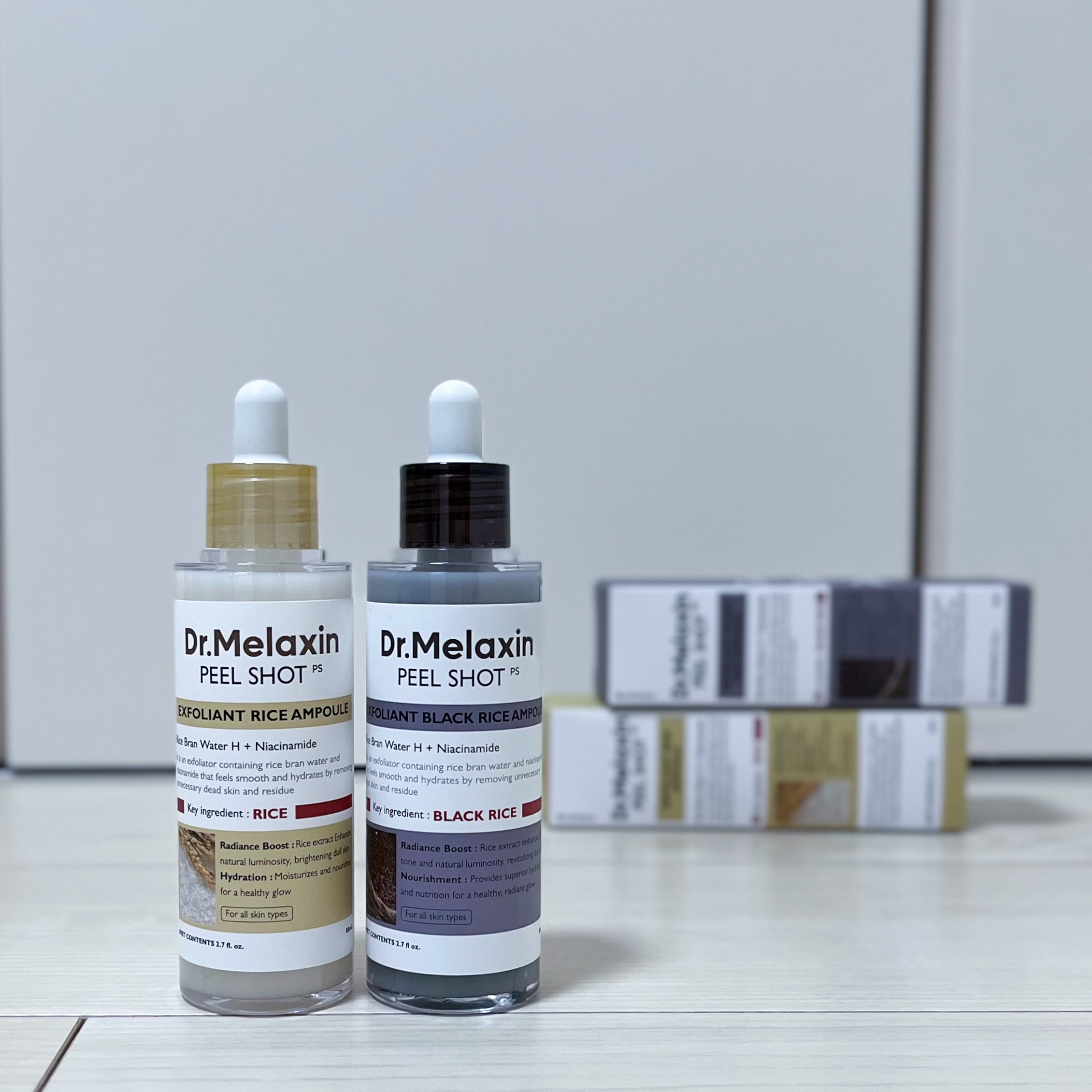 白米ピールショットゴマージュアンプル/Dr.Melaxin/美容液を使ったクチコミ（1枚目）