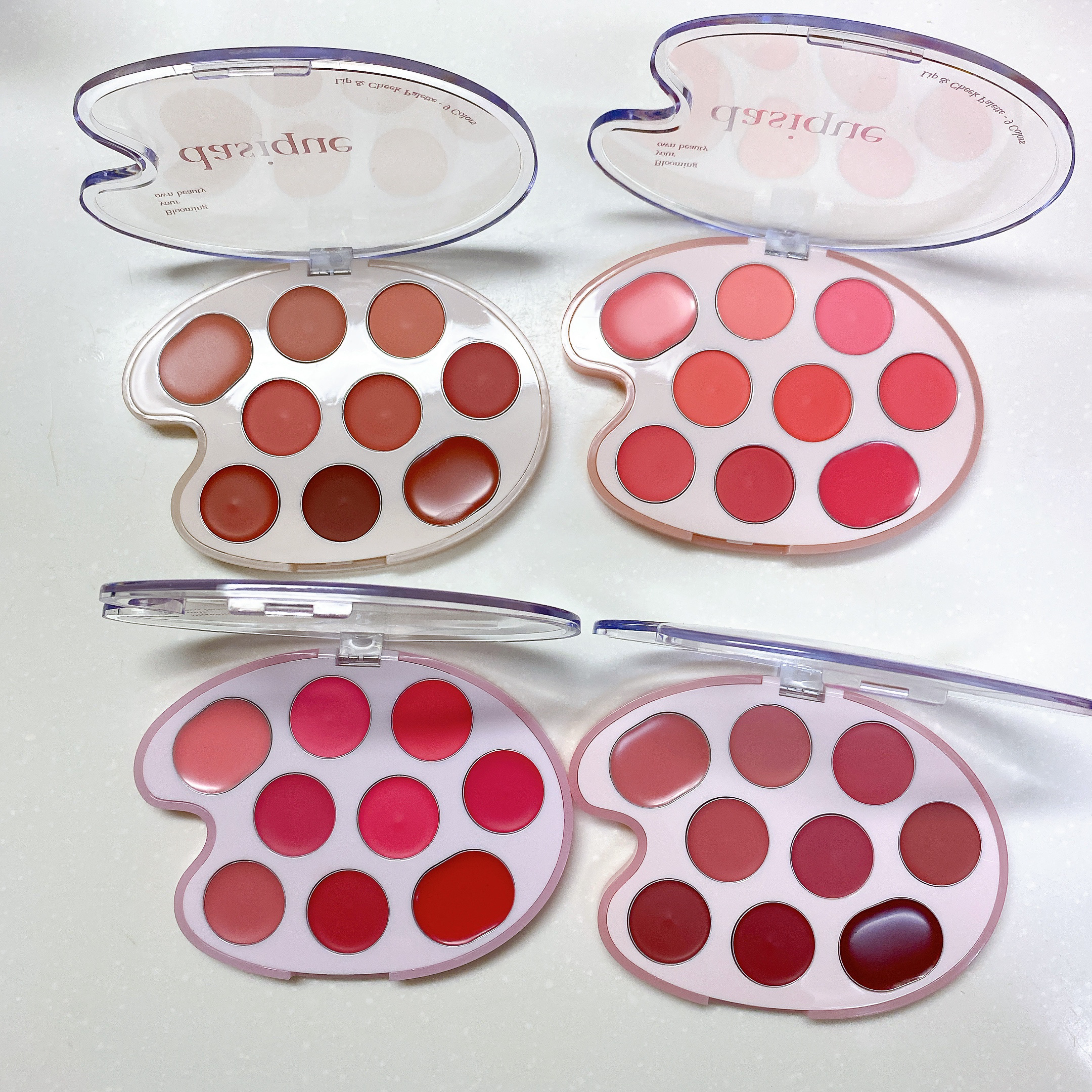 ムードペインティングリップアンドチークパレット 01ウォームカラーリング/dasique/マルチパレットを使ったクチコミ（1枚目）