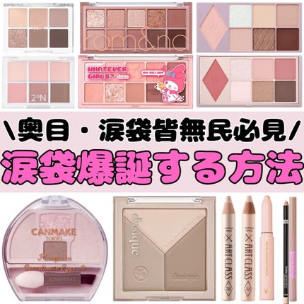 BBIA レディートゥーウェアアイパレットのクチコミ「【涙袋皆無民】【奥目】の涙袋爆誕メイク💄
✼••┈┈••✼••┈┈••✼••┈┈••✼••┈┈.....」(1枚目)