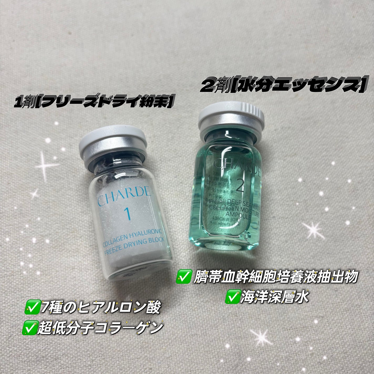 クラウドアンプル 1week キット/CHARDE/美容液を使ったクチコミ(2枚目)