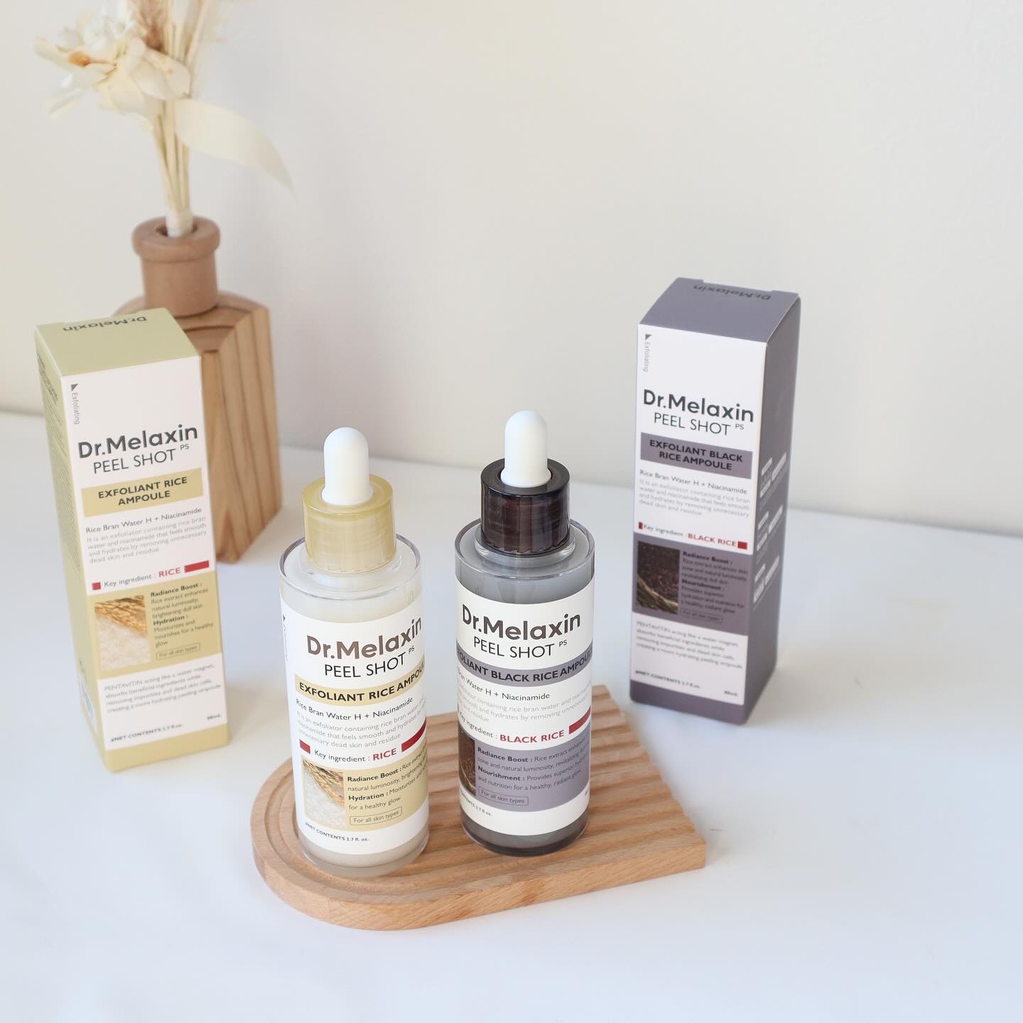 白米ピールショットゴマージュアンプル/Dr.Melaxin/美容液を使ったクチコミ（1枚目）