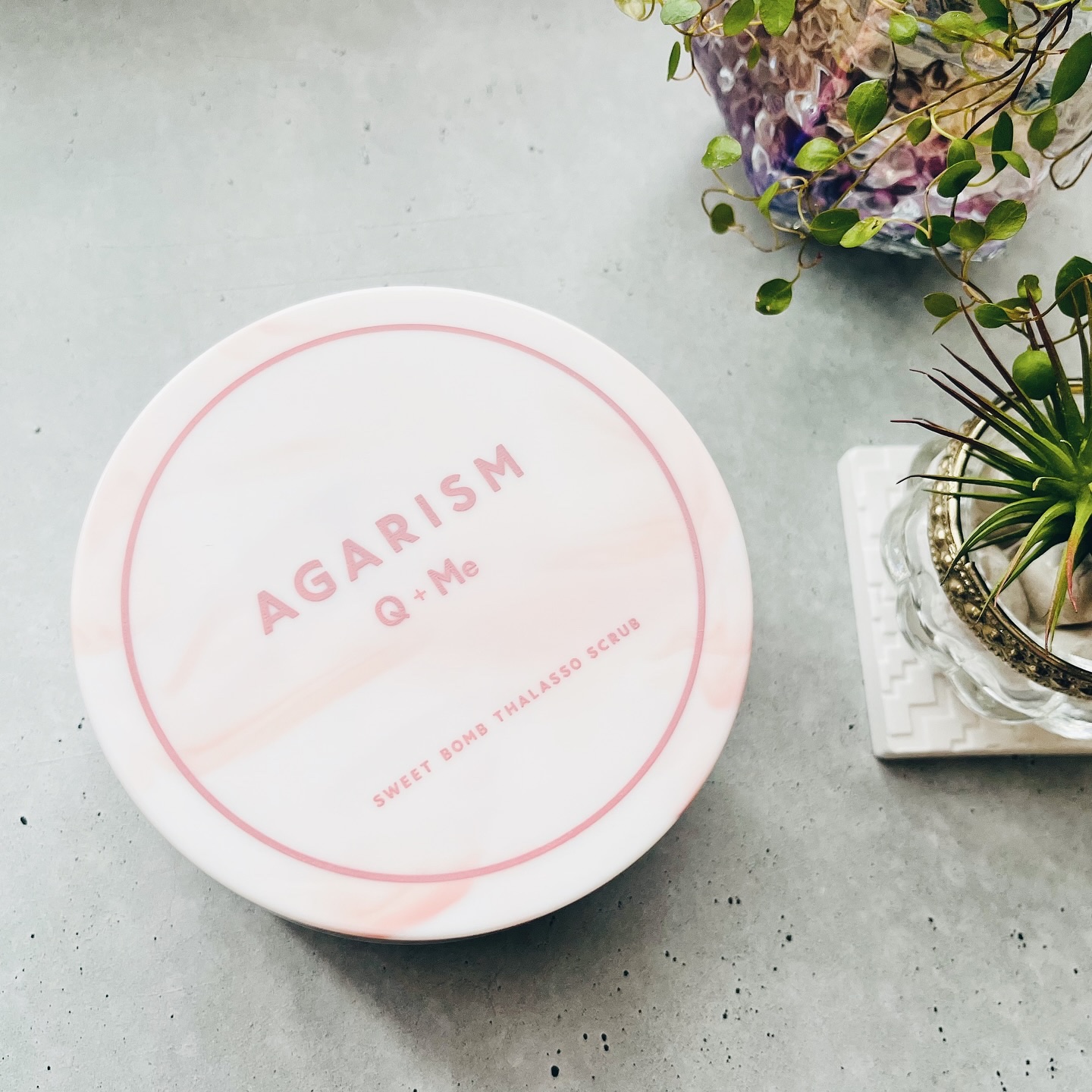 キューミースウィートボムタラソスクラブ　ピオニーブーケの香り/AGARISM/ボディスクラブを使ったクチコミ（1枚目）