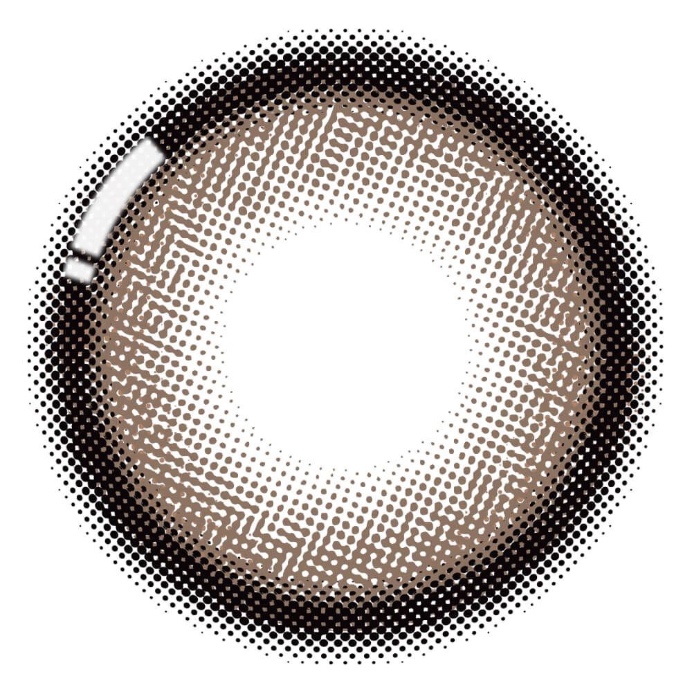 Honey kiss 1day ちゅるんチョコグレー/HoneyKiss/ワンデー（１DAY）カラコンを使ったクチコミ（3枚目）