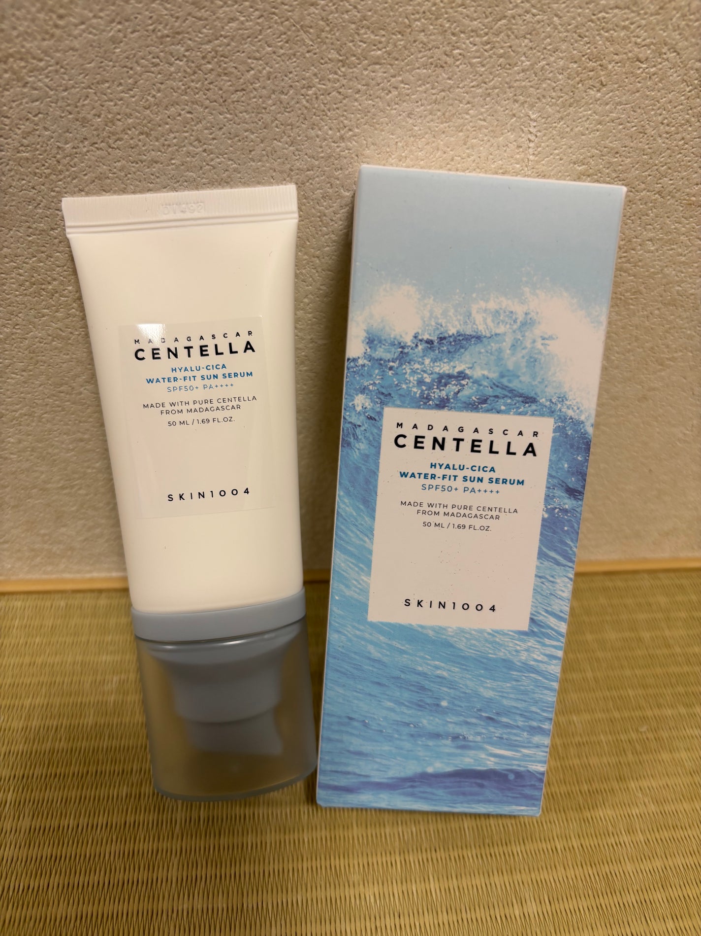 ヒアルーシカ ウォーターフィット サンセラム/SKIN1004/日焼け止めローションを使ったクチコミ(1枚目)