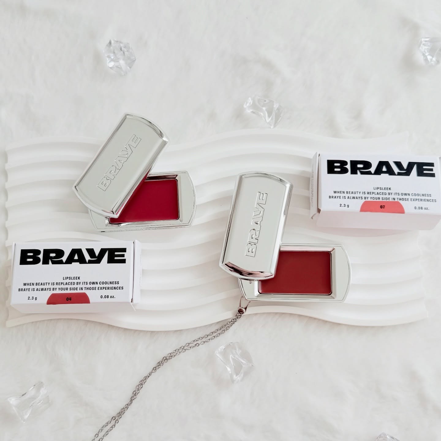 リップスリーク ロングストラップセット/BRAYE/口紅を使ったクチコミ（2枚目）